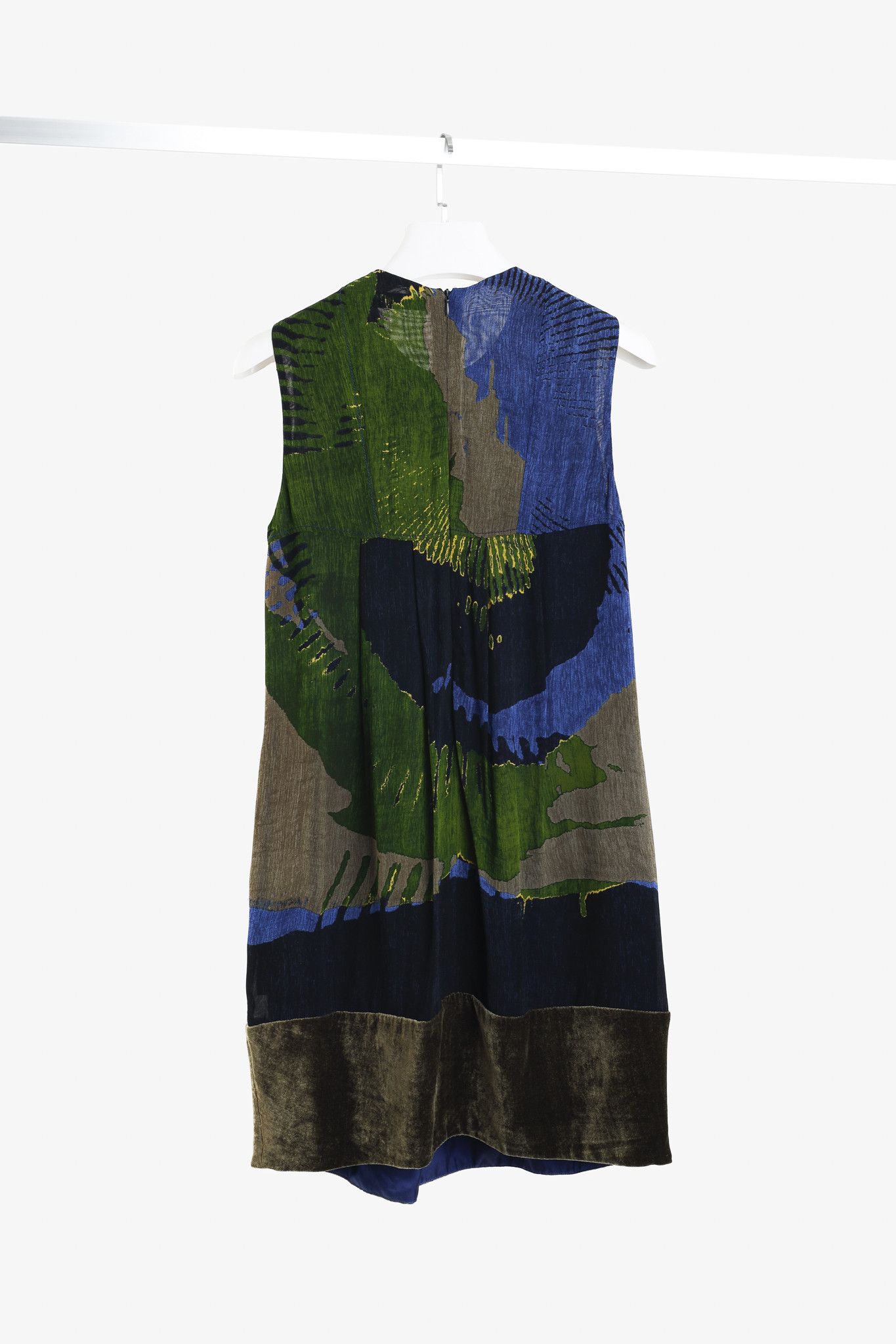 Etro Etro Abstract-Print Silk-Blend Sleeveless Mini Dress Size M / US 6-8 / IT 42-44 - 2 Thumbnail