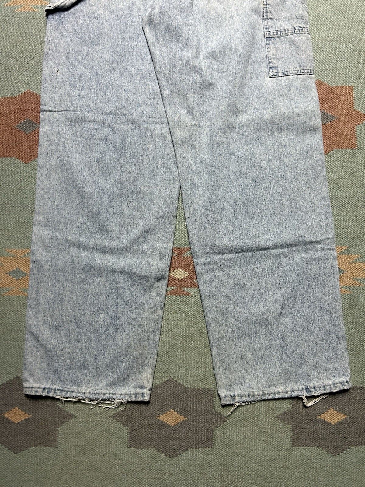 Vintage Vtg Lee can’t bust em carpenter jeans light wash baggy 32x31 Size US 32 / EU 48 - 2 Thumbnail