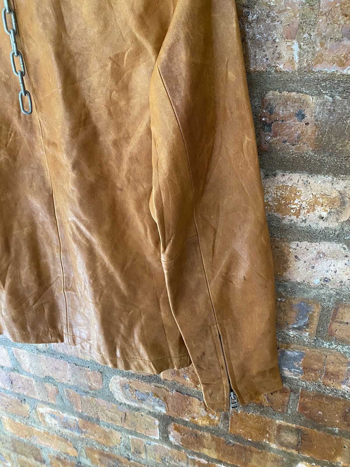 TALKING ABOUT THE ABSTRACTION 🔥🔥🔥TATA Multi Zipper lamb Leather Jacket Size US M / EU 48-50 / 2 - 16 Thumbnail