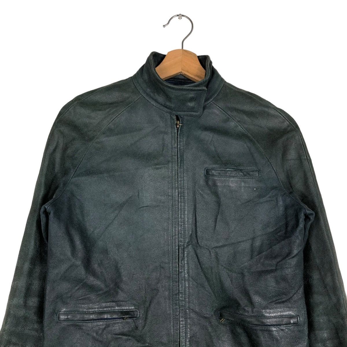Hysteric Glamour 🔥CROPPED BIKER LEATHER JACKET FRUIT CAKE CAFE RACER WEAR Size US M / EU 48-50 / 2 - 5 Thumbnail