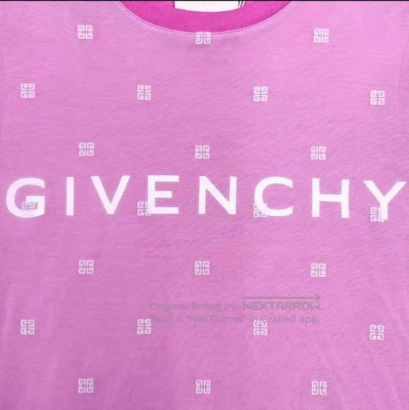 Givenchy Givenchy Pink Silk Blended Short Sleeve T-Shirt . Size XS / US 0-2 / IT 36-38 - 3 Thumbnail
