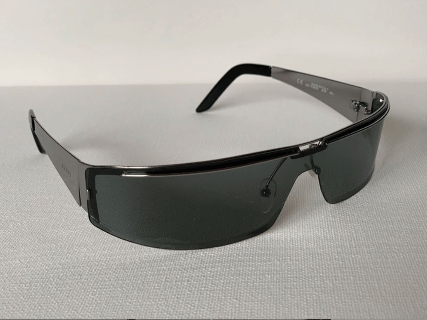 Gucci Gucci Sunglasses Bamboo Mask Logo Shield GG Sport Vintage Size ONE SIZE - 2 Thumbnail