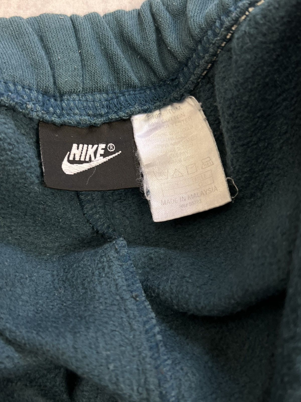 Nike × Vintage Crazy 90s Vintage Baggy Green Nike Sweatpants Y2K Size US 32 / EU 48 - 5 Thumbnail
