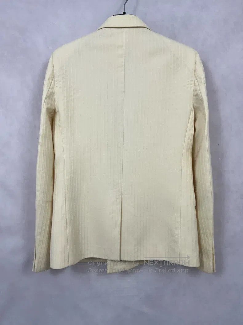 Saint Laurent Paris Saint Laurent Paris Beige Thin Striped Suit Set Size US M / EU 48-50 / 2 - 2 Thumbnail