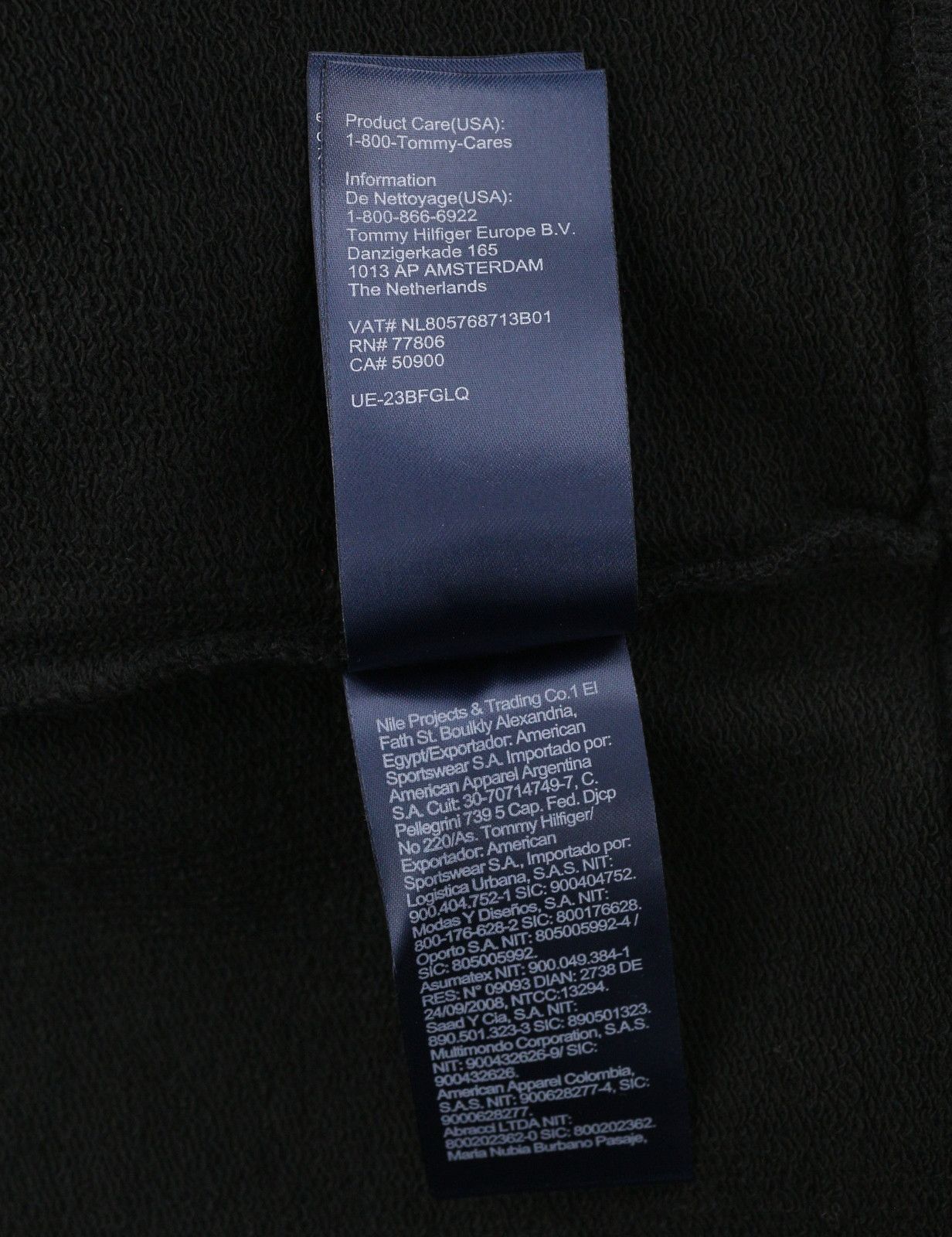 Tommy Hilfiger L Black Full Zip Logo Oversized Hoodie 87416 Size US L / EU 52-54 / 3 - 10 Thumbnail