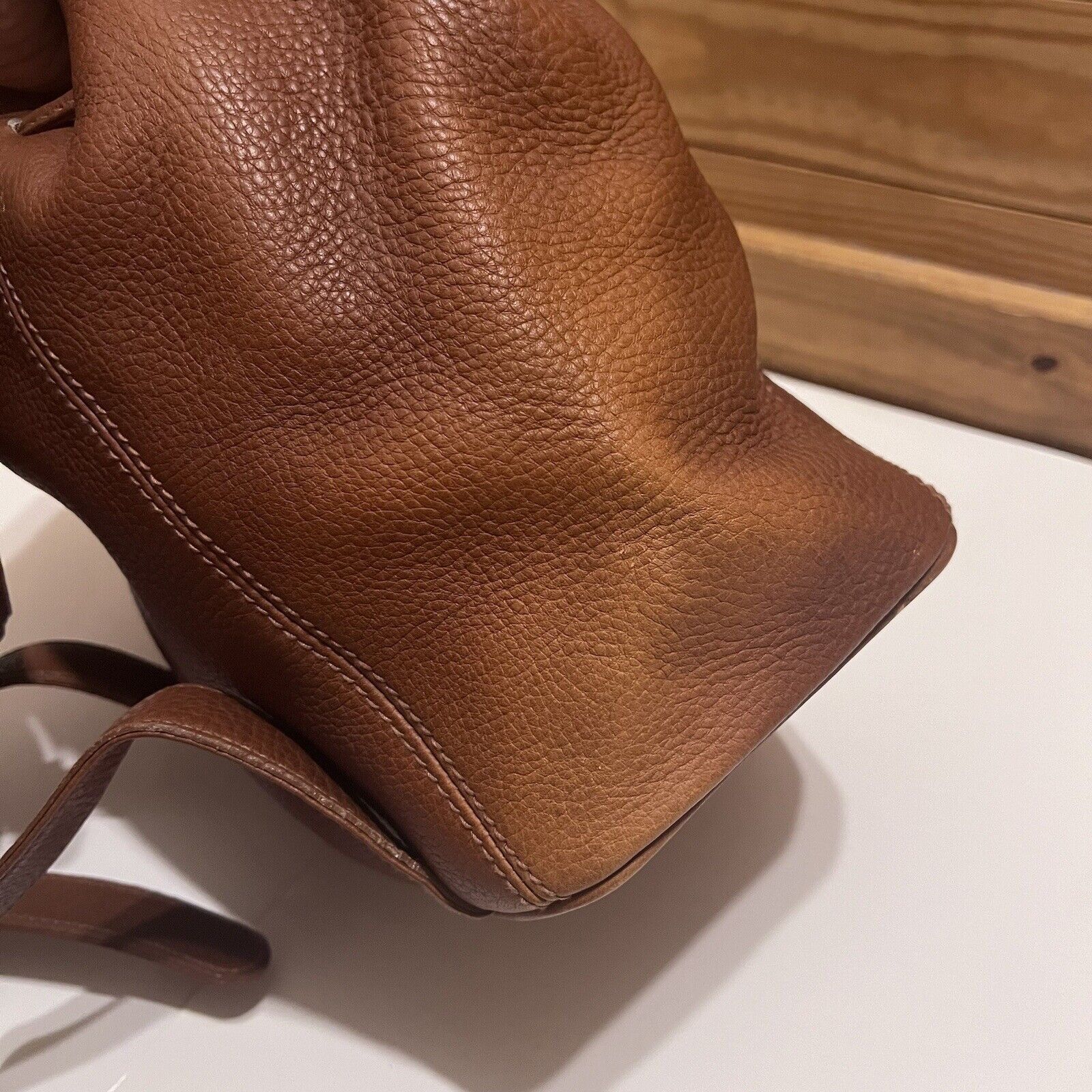 Coach VINTAGE 80’s Coach Sonoma Pebbled Leather Brown Backpack No: Size ONE SIZE - 11 Thumbnail
