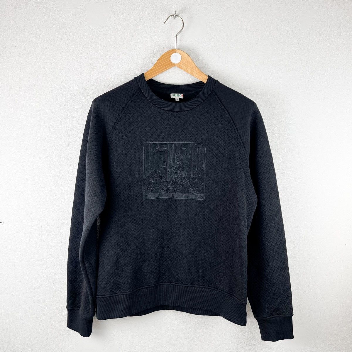 Kenzo Men's insulated sweater sweatshirt KENZO black Size US M / EU 48-50 / 2 - 1 Thumbnail