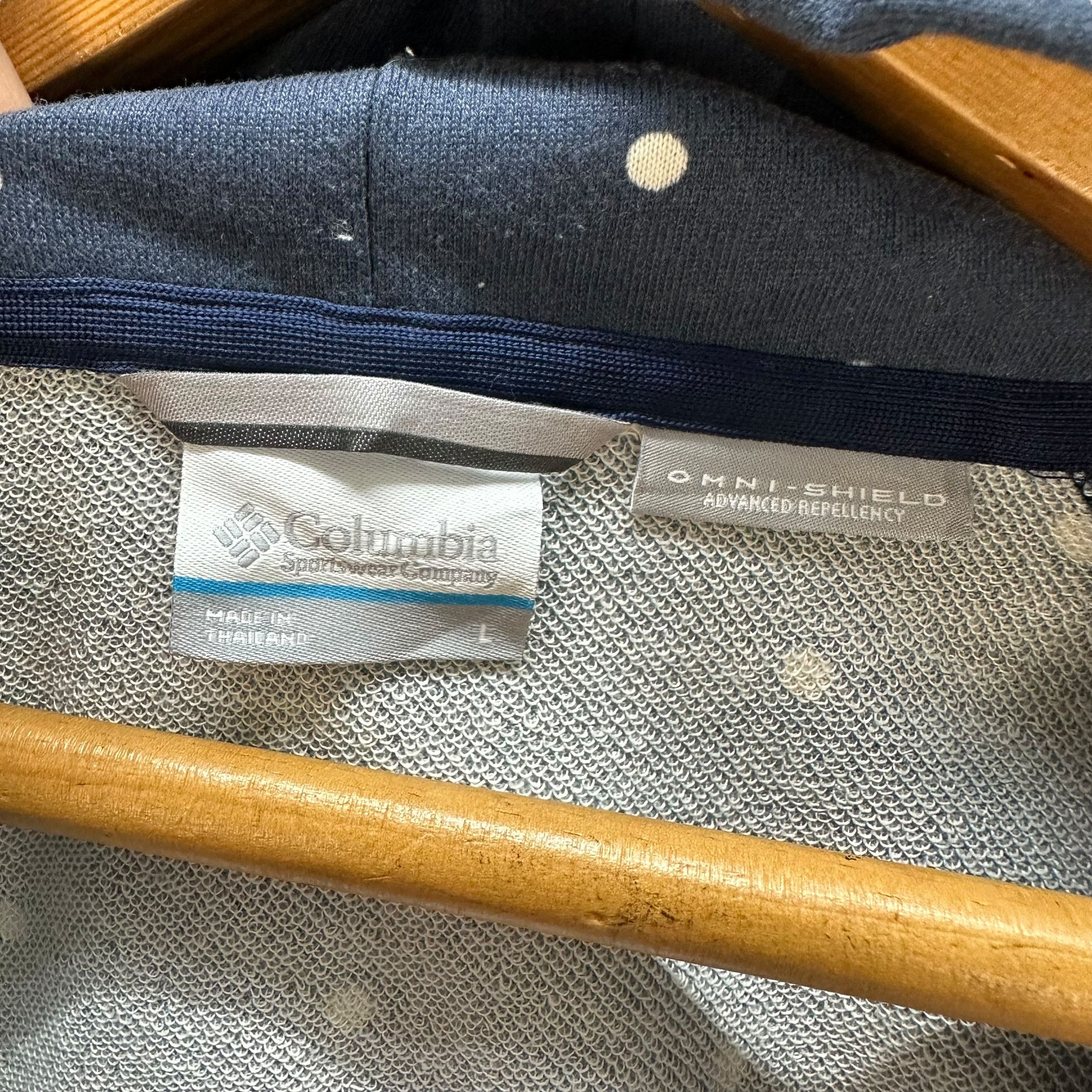 Columbia COLUMBIA OMNI SHIELD POLKA DOT ZIPPER HOODIES #8793-026 Size US L / EU 52-54 / 3 - 7 Thumbnail