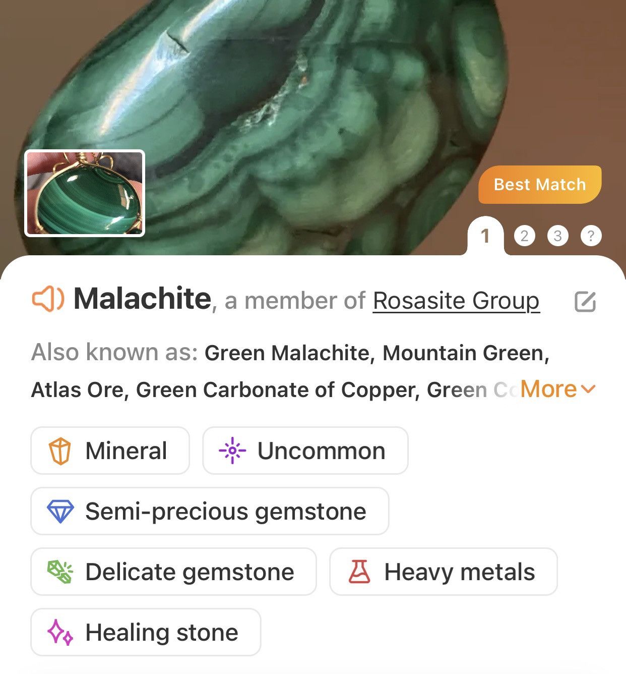 Handmade Hand crafted genuine stone amethyst malachite necklace Size ONE SIZE - 8 Thumbnail