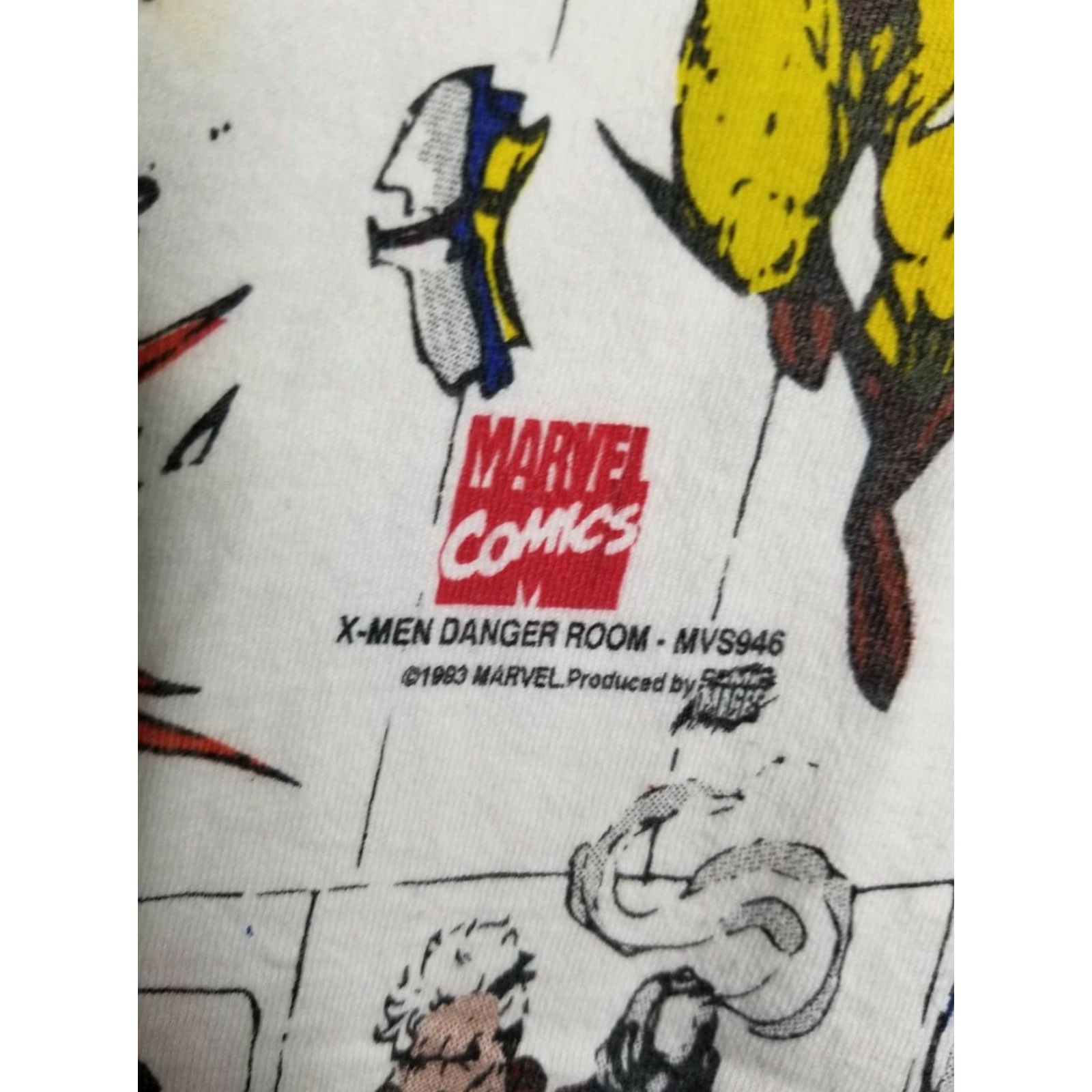 Vintage VINTAGE Marvel Danger Room T Shirt 1993 X-Men Comics White Mens Large Size US L / EU 52-54 / 3 - 7 Thumbnail