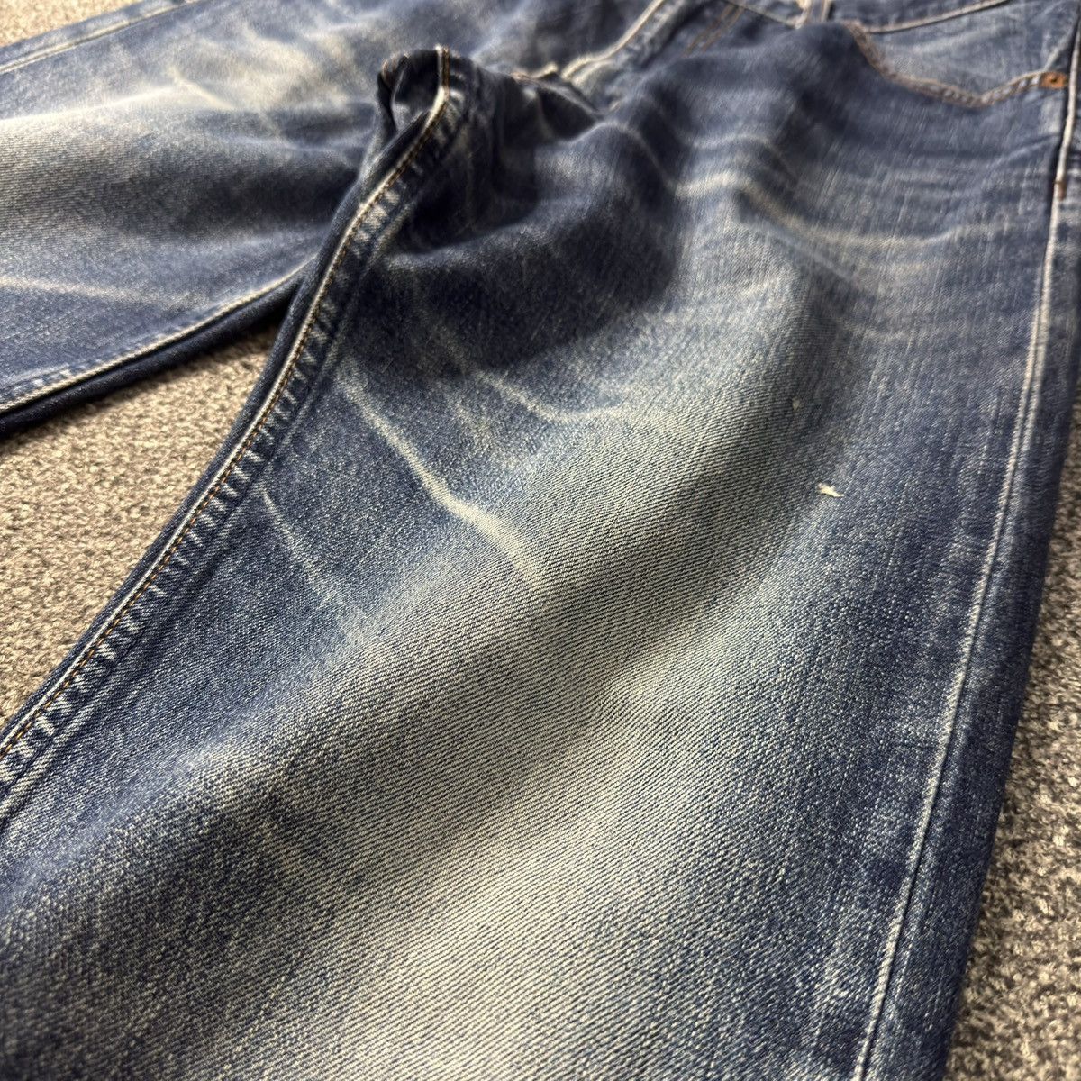 Engineered Garments × Levi's Vintage 90s Levis 503 Distressed Ripped Faded Aging Denim Size US 33 - 6 Thumbnail