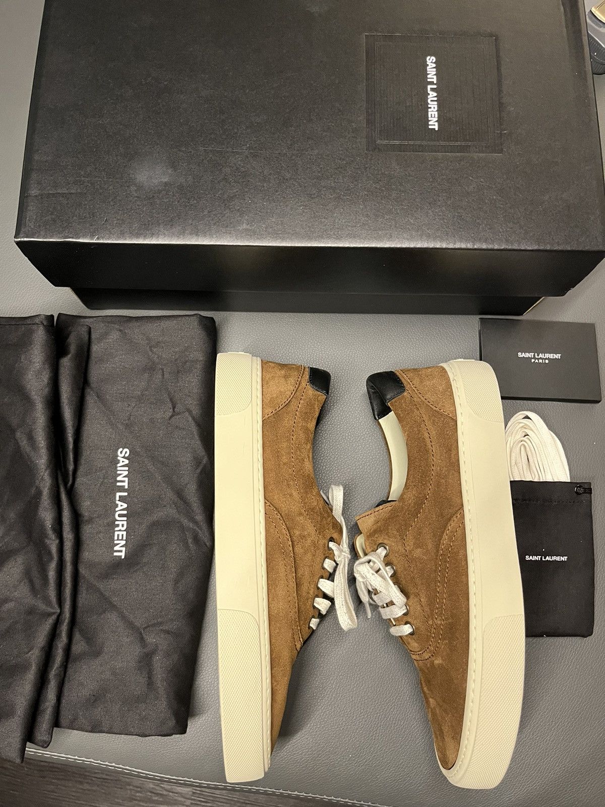 Saint Laurent Paris Rare New Super Runway Saint Laurent Suede Leather Sneaker Size US 8 / EU 41 - 4 Thumbnail