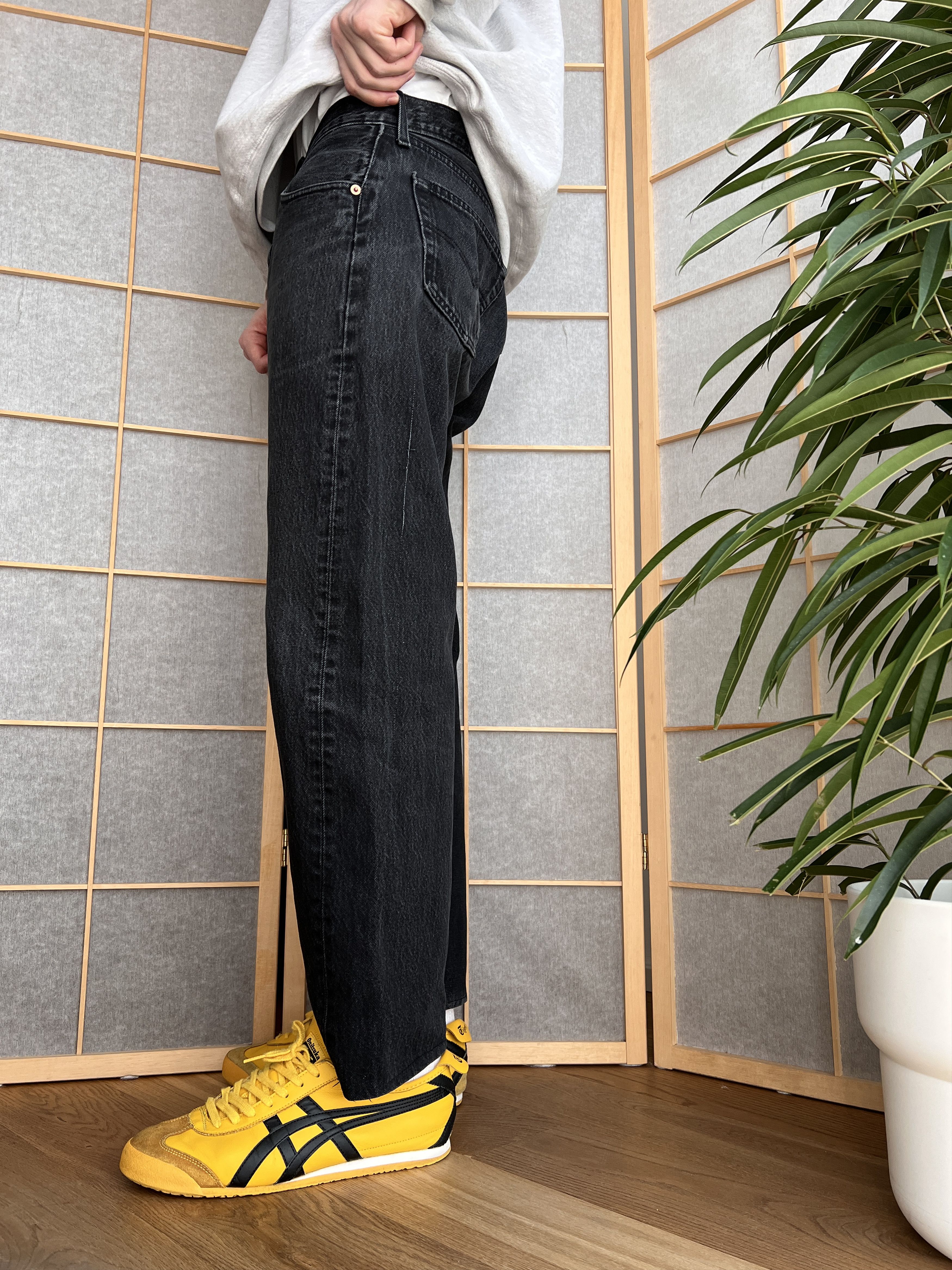 Levi's Levis 501 USA vintage 90s washed black denim jeans cropped Size US 34 / EU 50 - 6 Thumbnail