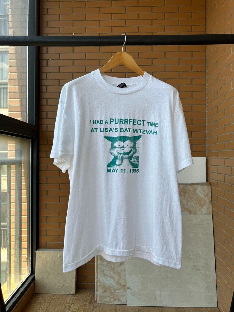 Vintage Vintage Tee 1996 Had a purrfect time 2505-Nextarrow Size US XL / EU 56 / 4 - 1 Thumbnail