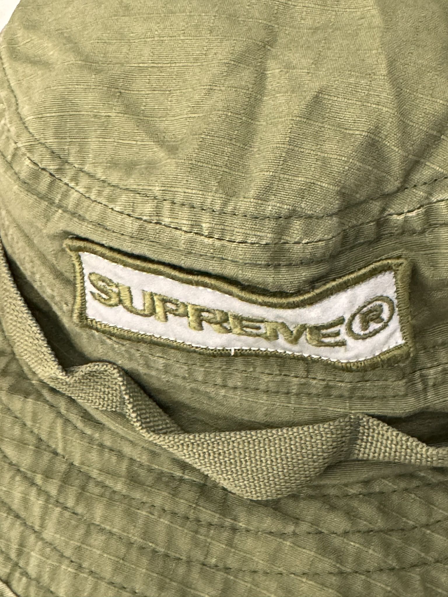 Supreme Supreme Reflective Patch Boonie Olive SS21 M/L size | Grailed