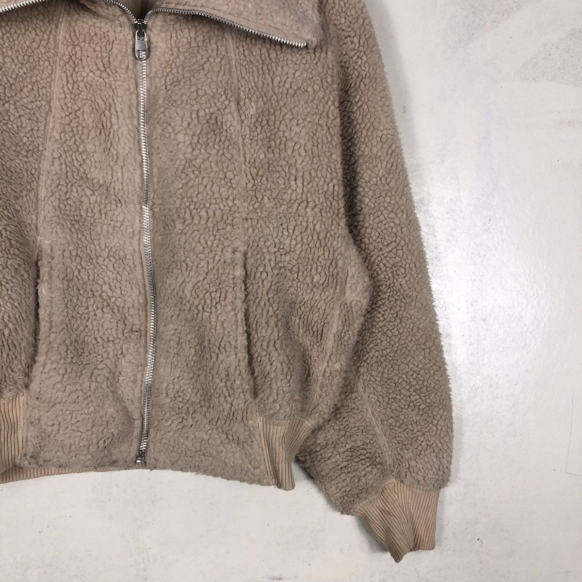 Japanese Brand 📌VINTAHE BOMBER JACKET FLEECE HIGH COLLAR UNIQLO UNDERCOVER Size US M / EU 48-50 / 2 - 7 Thumbnail