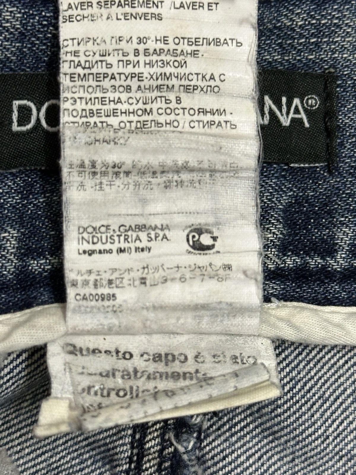 Dolce & Gabbana Vintage Dolce & Gabbana Mud Faded Wash Style Distress Jeans Size US 35 - 11 Thumbnail