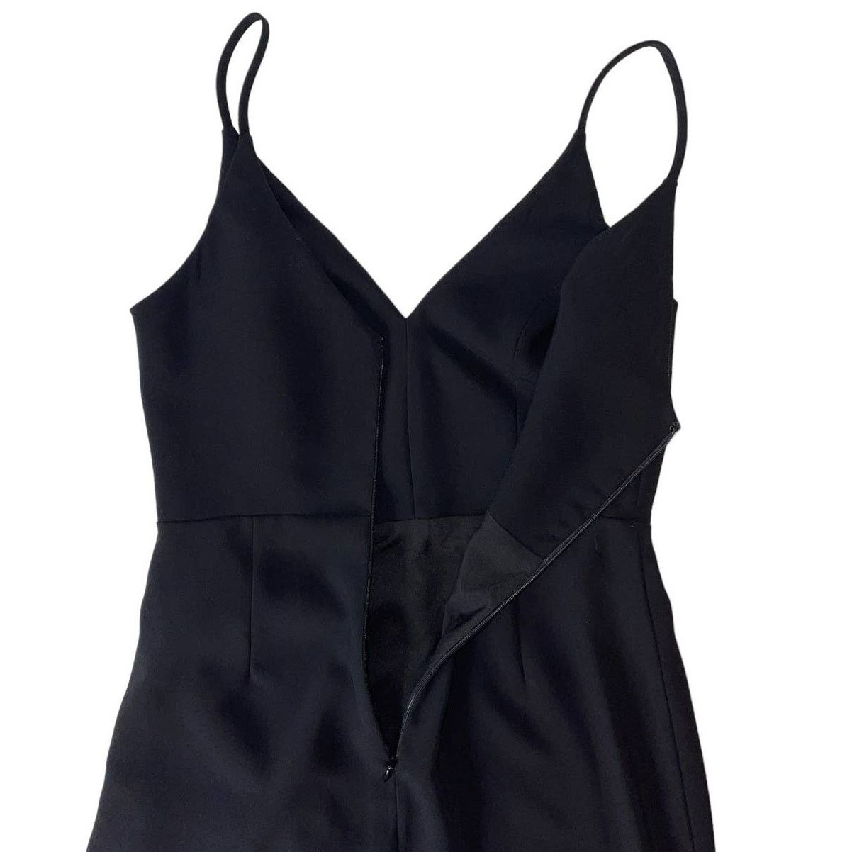 Amanda Uprichard Amanda Uprichard Giovanni Faux Wrap Black Mini Dress Small Size S / US 4 / IT 40 - 8 Thumbnail