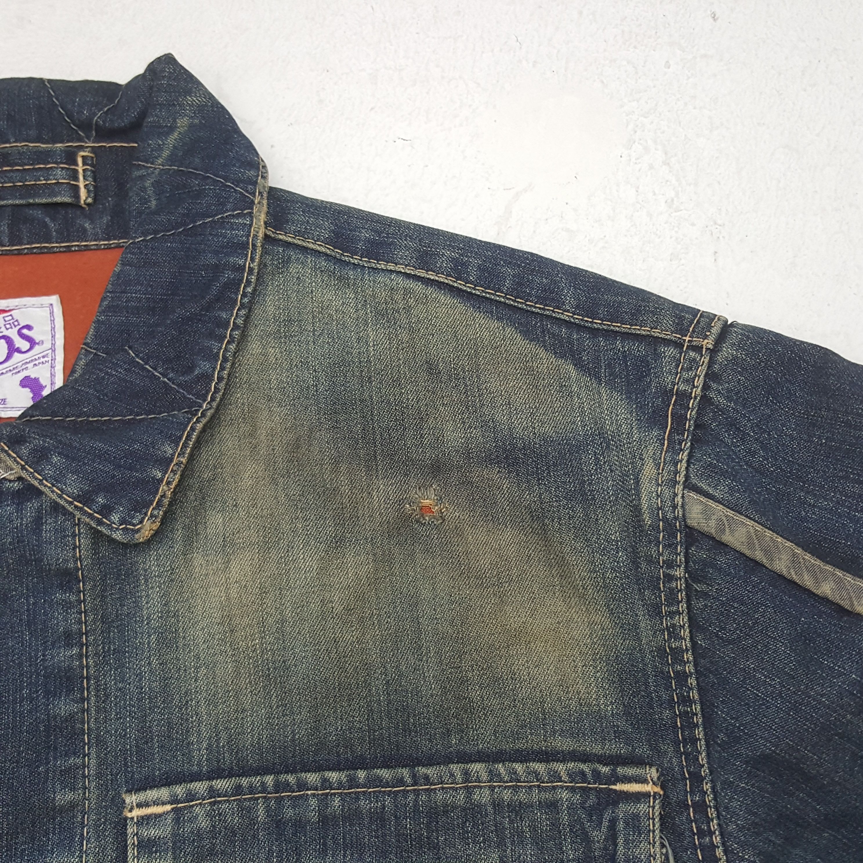 Prps Vintage Prps Japanese Brand Rare Denim Jacket RR15 Size US M / EU 48-50 / 2 - 8 Thumbnail