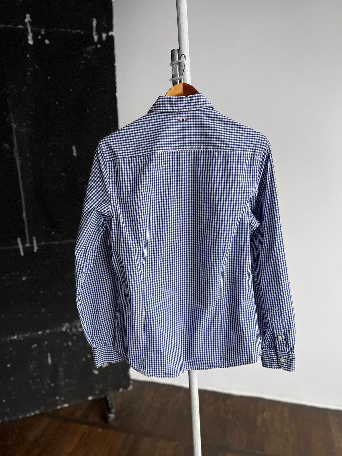 Designer × Napapijri Napapijri Blue White Checked Long Sleeve Button Up Shirt Size US S / EU 44-46 / 1 - 3 Thumbnail