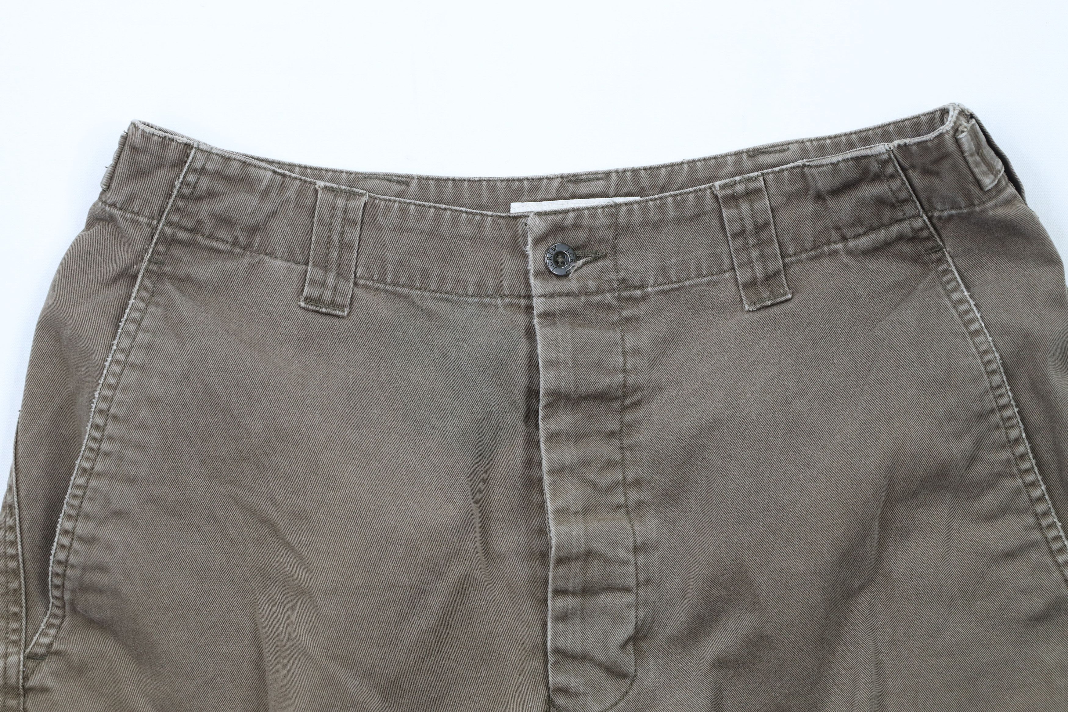 J.Crew Vintage 90s J Crew Button Fly Custom Cut Off Cargo Shorts Size US 32 / EU 48 - 2 Thumbnail