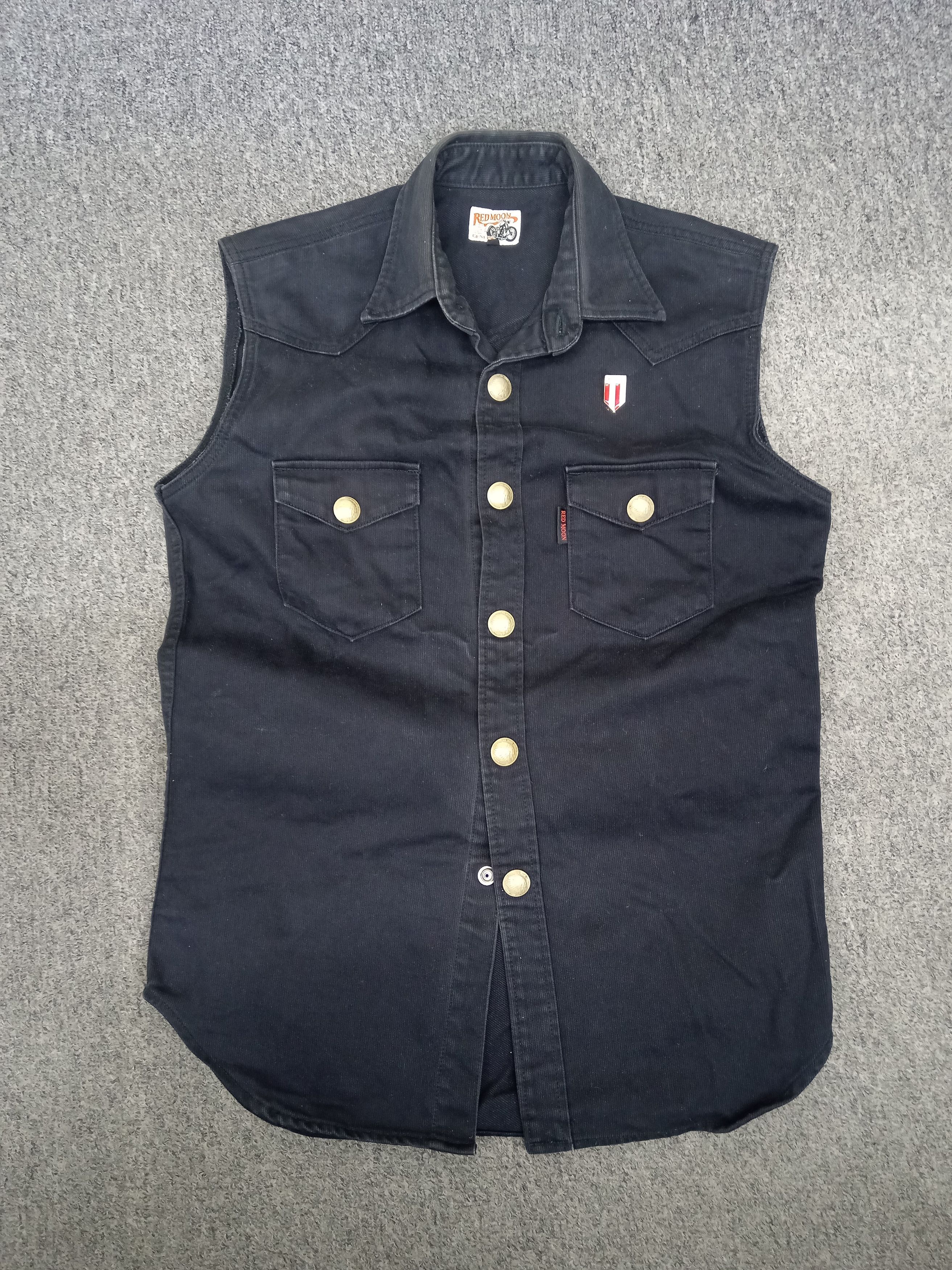 Redmoon Vintage Redmoon Codroy Denim Navy Blue Motorcycle Jacket Size US M / EU 48-50 / 2 - 2 Thumbnail