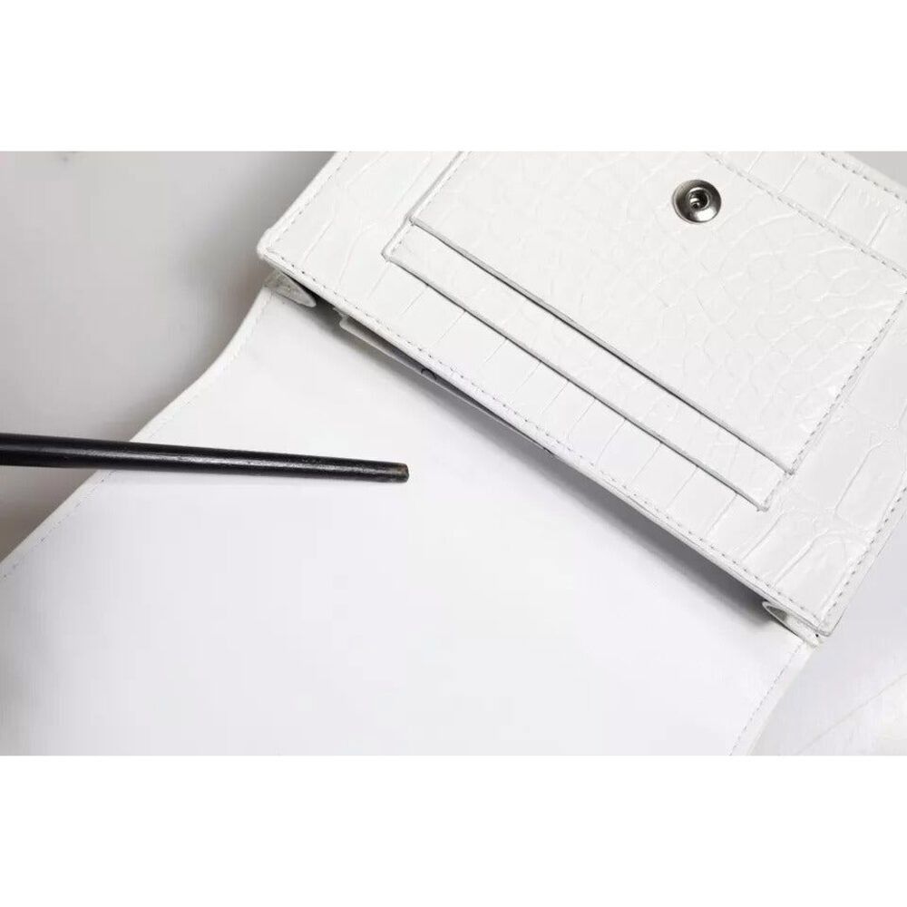 Dolce & Gabbana Dolce & Gabbana White Blue Leather Bifold Crossbody Sling Wa Size ONE SIZE - 7 Thumbnail