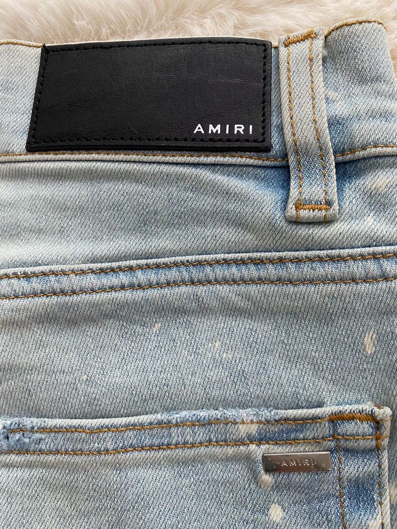Amiri Amiri Washed blue splashed ink to destroy jeans 2502-Nextar Size US 32 / EU 48 - 3 Thumbnail
