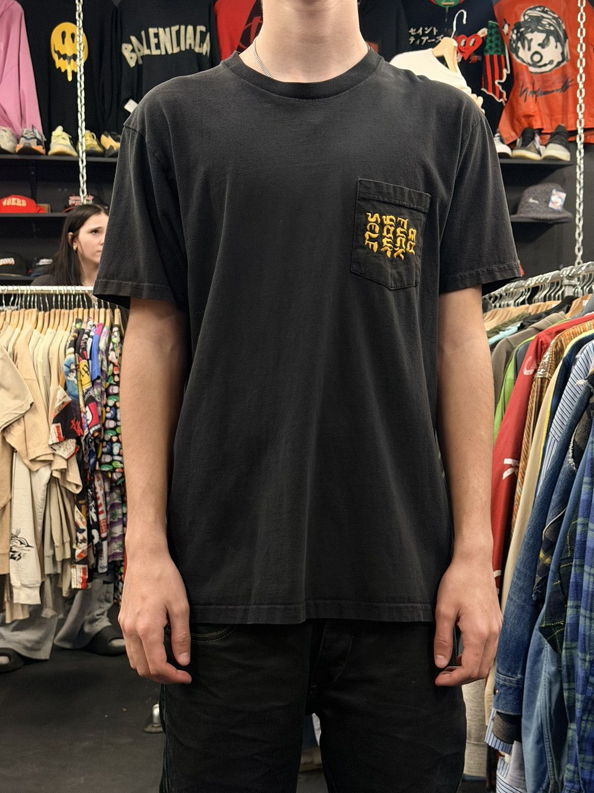 Supreme Supreme Logo Pocket Tee Size US L / EU 52-54 / 3 - 1 Thumbnail