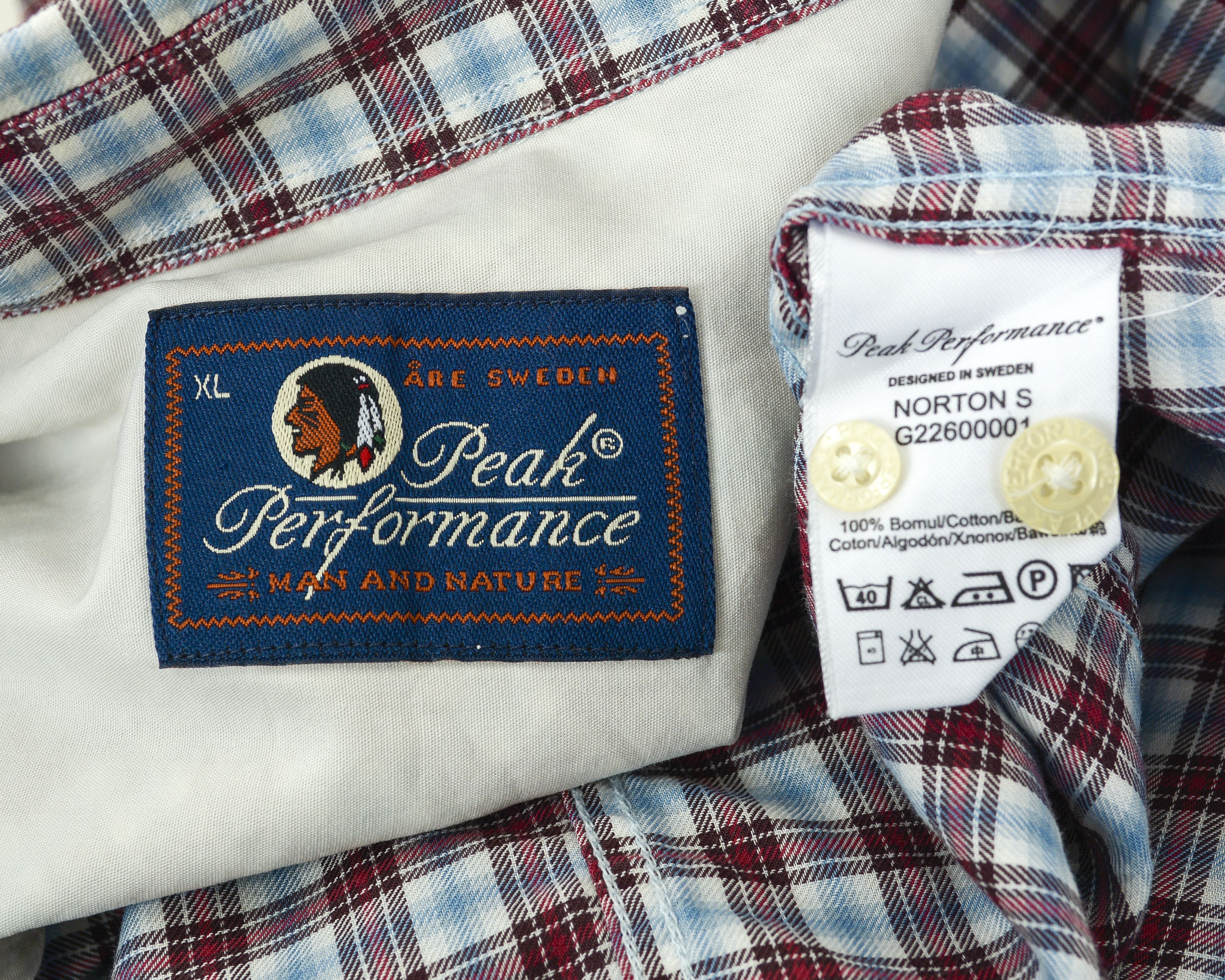 Peak Performance Norton Casual Shirt Check Tartan Long Sleeved Button Size US XL / EU 56 / 4 - 6 Thumbnail