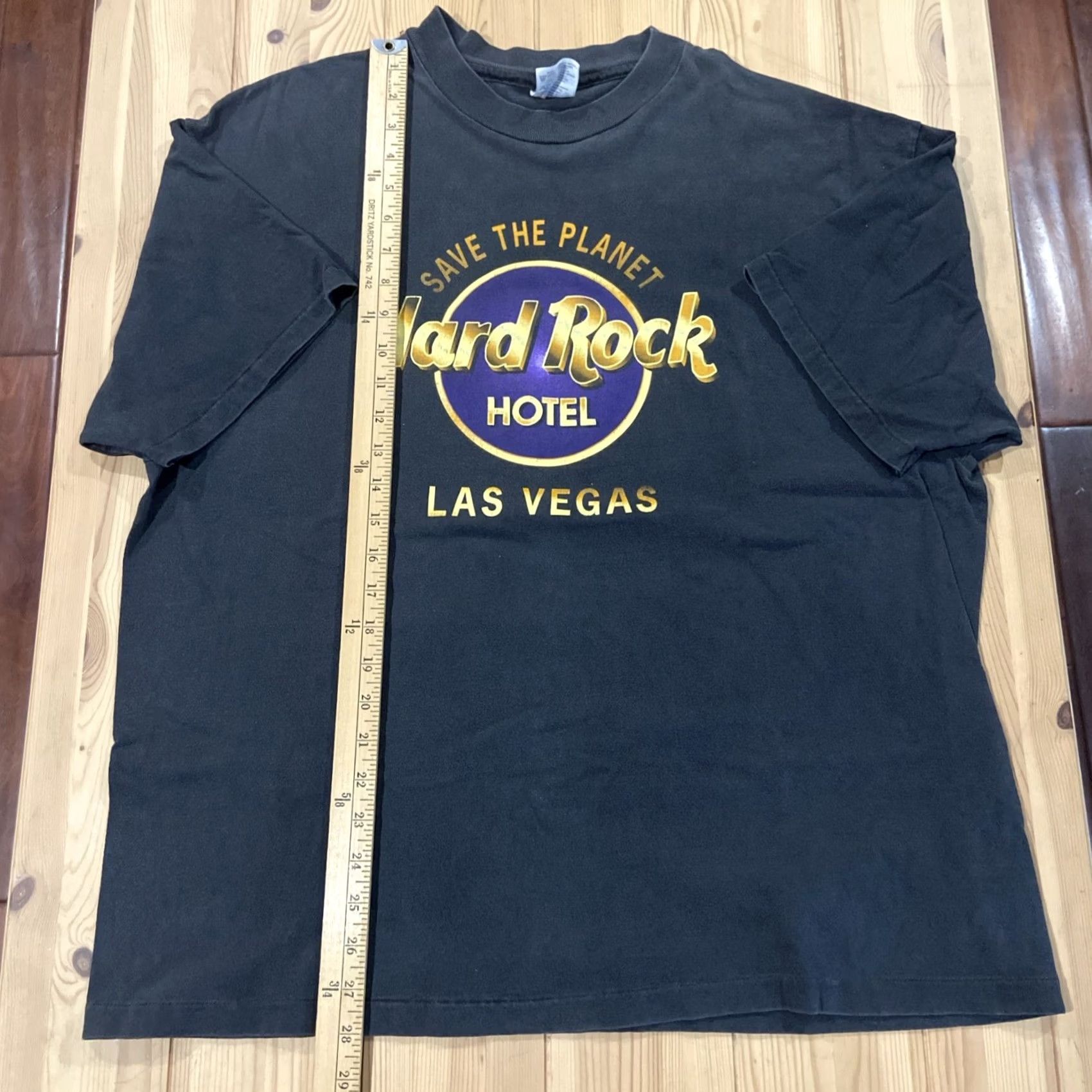 Hard Rock Cafe VINTAGE Hard Rock Cafe Hotel Las Vegas Tee T Shirt Black XL Mens Graphic Tee 1990s Size US XL / EU 56 / 4 - 4 Thumbnail