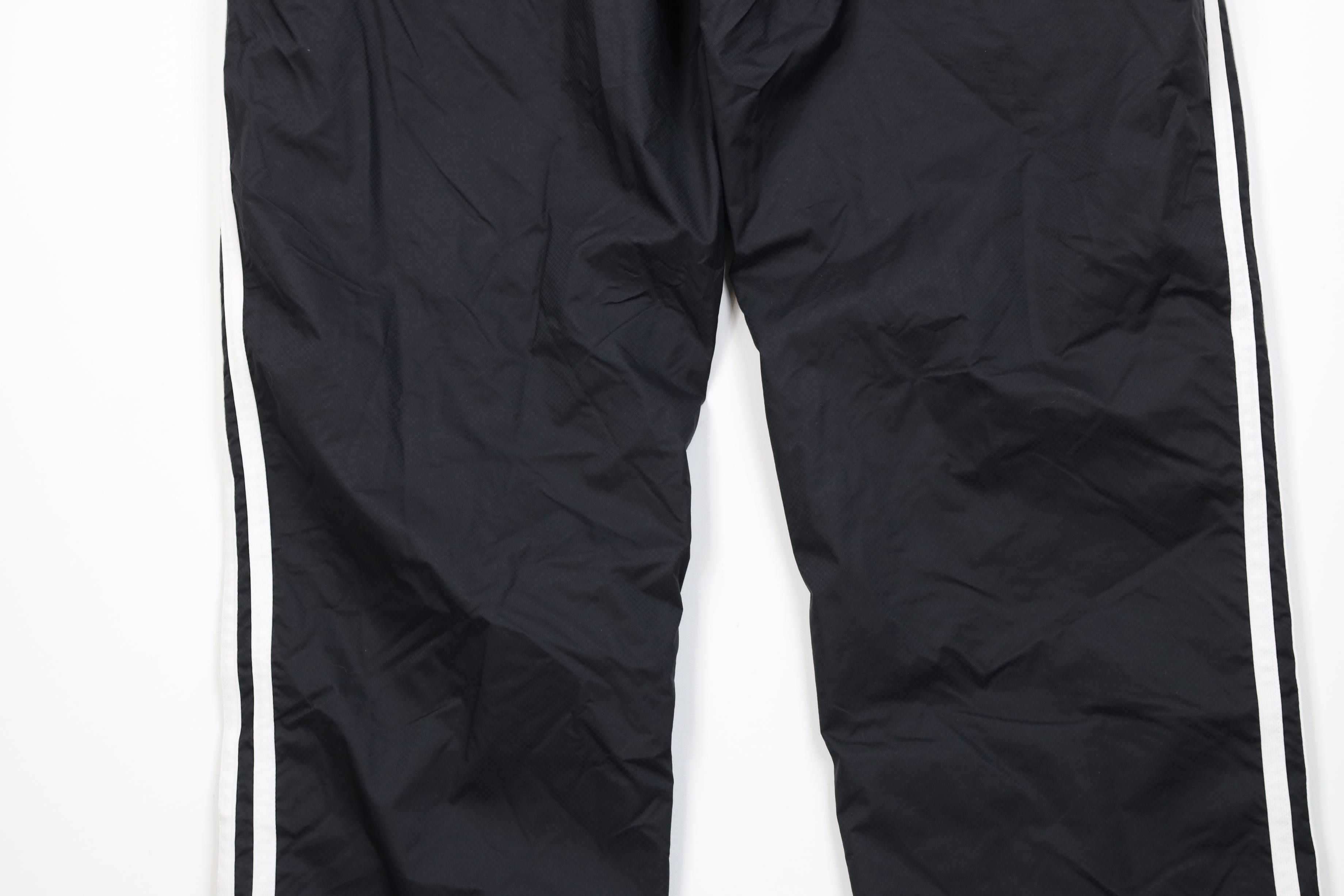 Adidas Vintage Y2K Adidas Striped Lined Windbreaker Pants Black Size US 34 / EU 50 - 12 Thumbnail