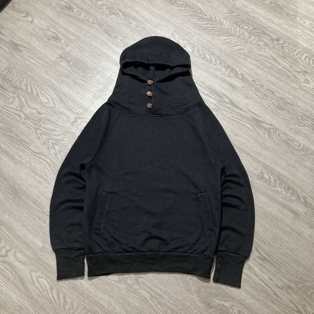 20471120 2000s Controcte Unique Pullover Hoodie Black Kapital Style Size US M / EU 48-50 / 2 - 1 Thumbnail