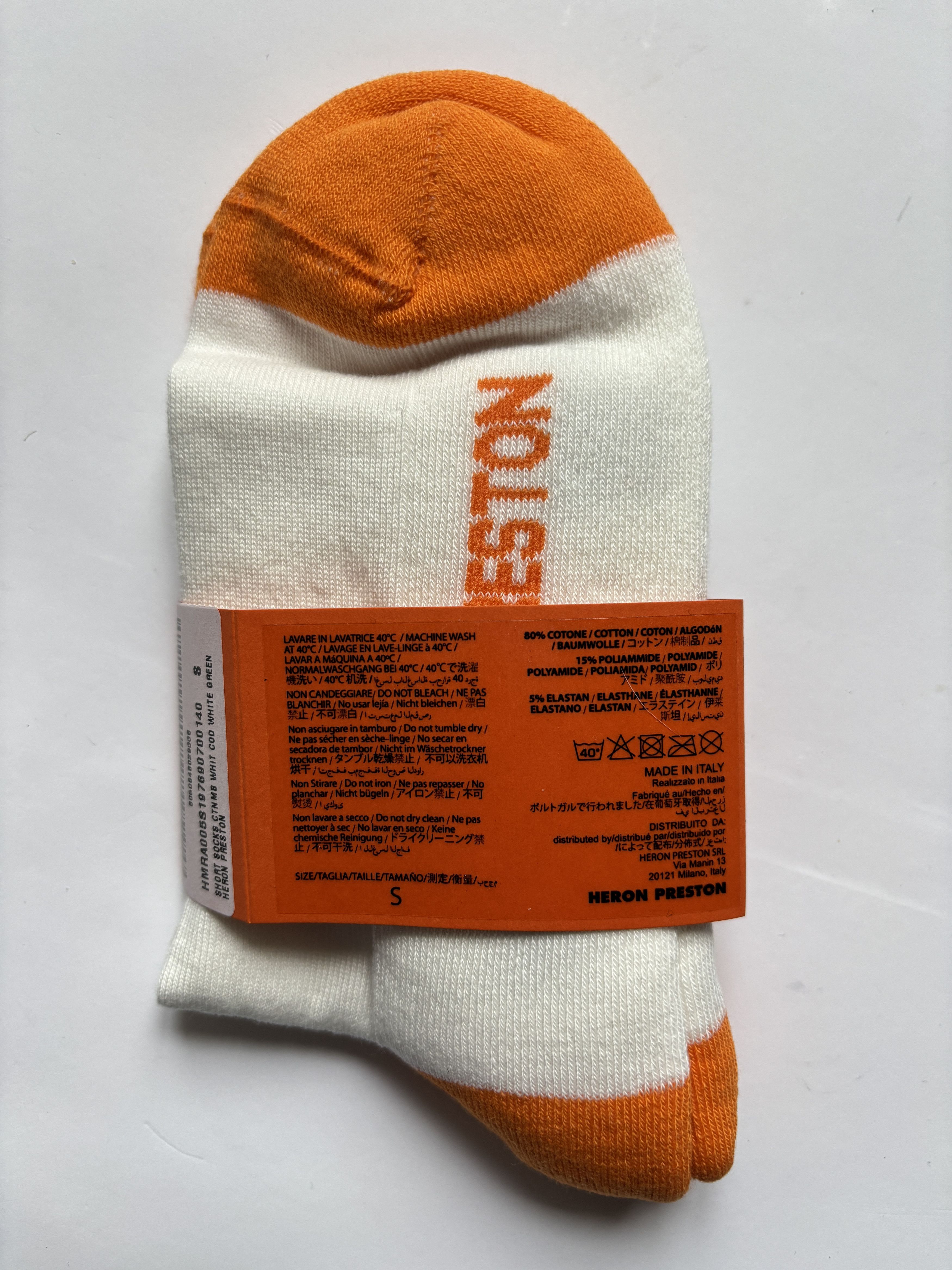 Heron Preston ⚡️QUICK SALE⚡️Heron Preston CTNMB White Logo Socks Size ONE SIZE - 2 Thumbnail