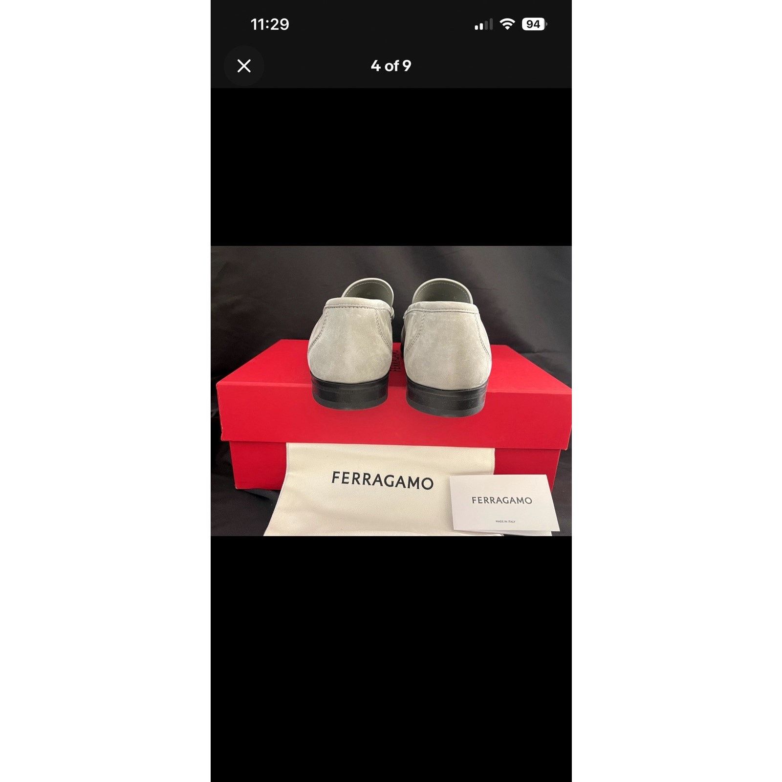 Salvatore Ferragamo Ferragamo Grandioso Ash Grey Suede Loafer Slip Mens Sz 12 E Size US 13 / EU 46 - 7 Thumbnail