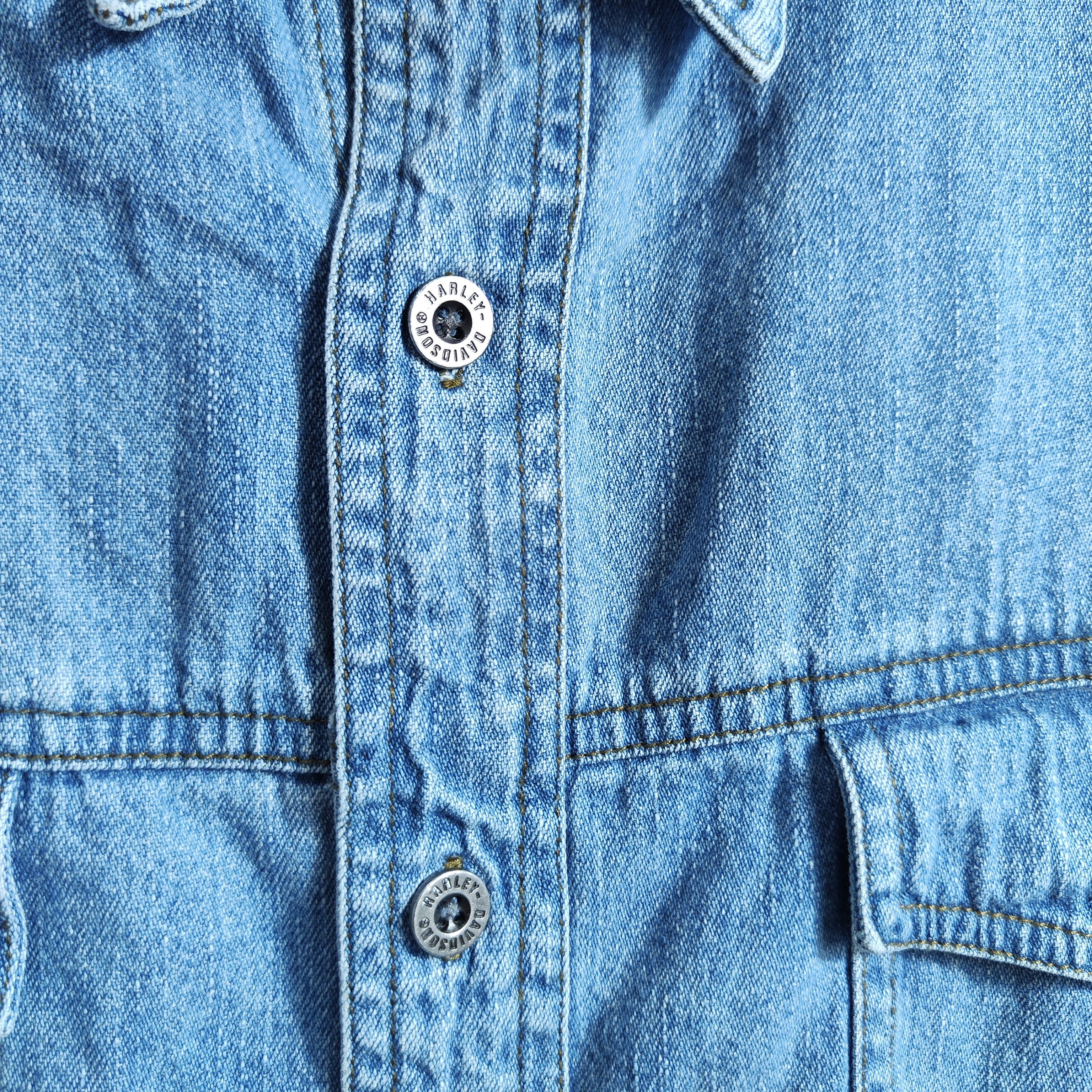 Harley Davidson harley davidson jean jacket men XL Blue Double side Size US XL / EU 56 / 4 - 2 Thumbnail
