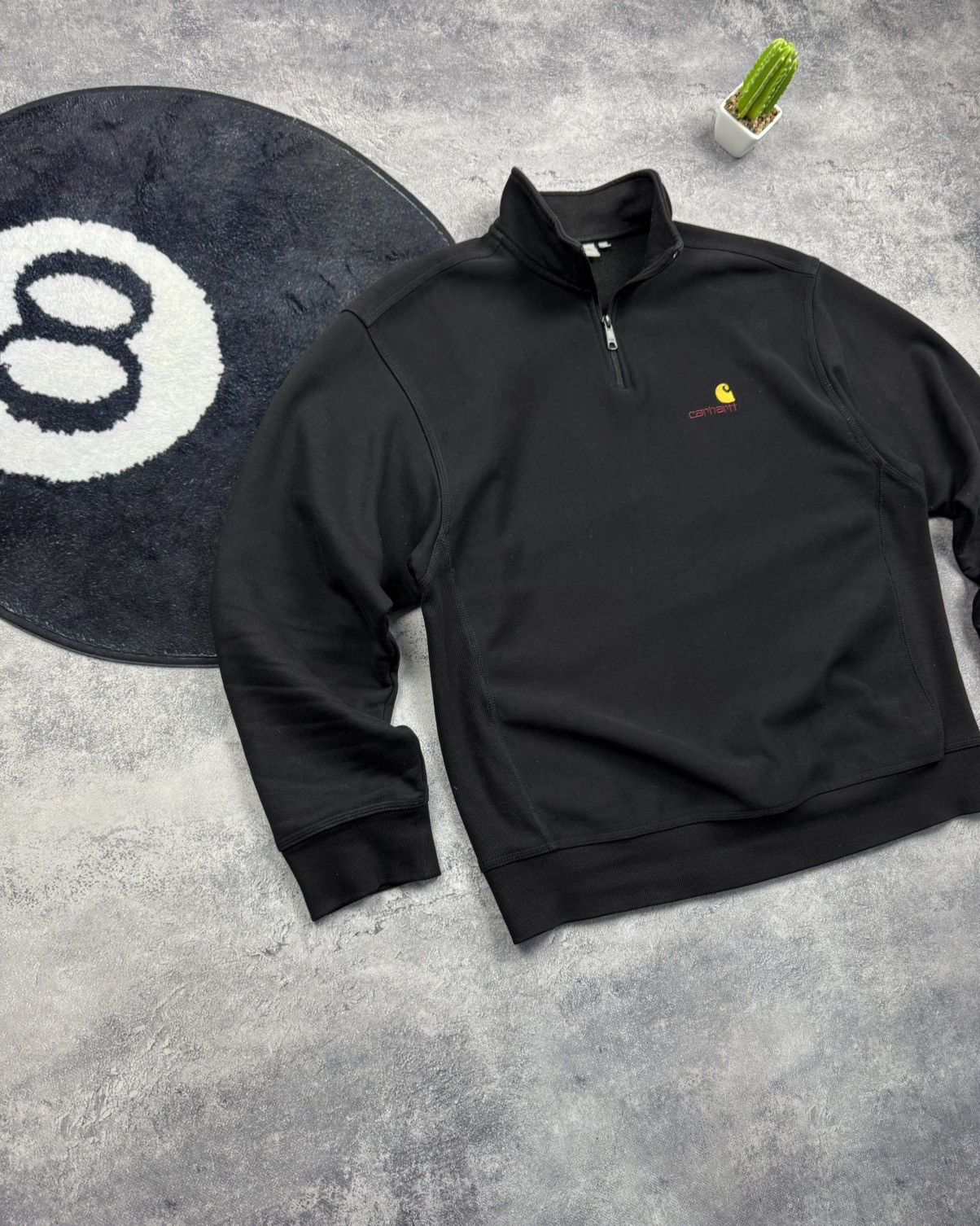 Carhartt Rare Vintage 1/3 Zip Sweatshirt Carhartt Small Logo Y2K Size US L / EU 52-54 / 3 - 2 Thumbnail