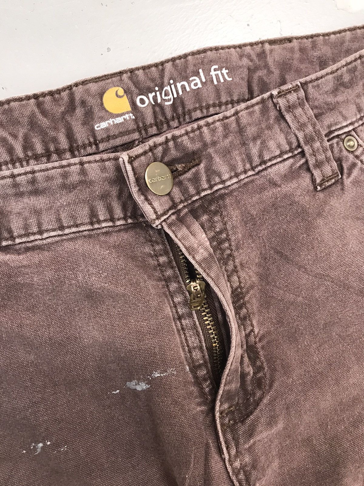 Carhartt × Vintage Vintage Carhartt b136 BRN double knee denim Size US 30 / EU 46 - 6 Thumbnail