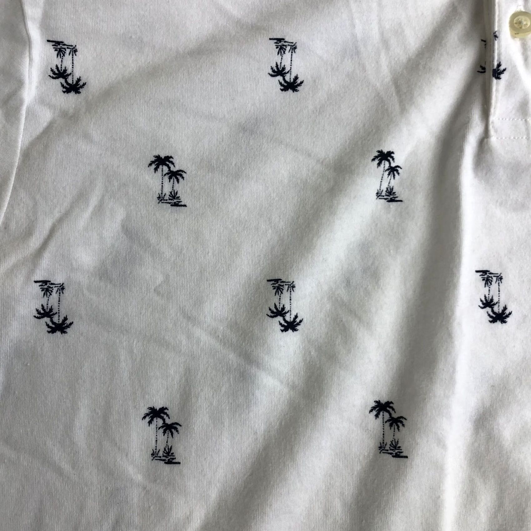 Old Navy VINTAGE Old Navy Polo Shirt Palm Trees White XL Mens N7 Regular Short Sleeve Size US XL / EU 56 / 4 - 4 Thumbnail