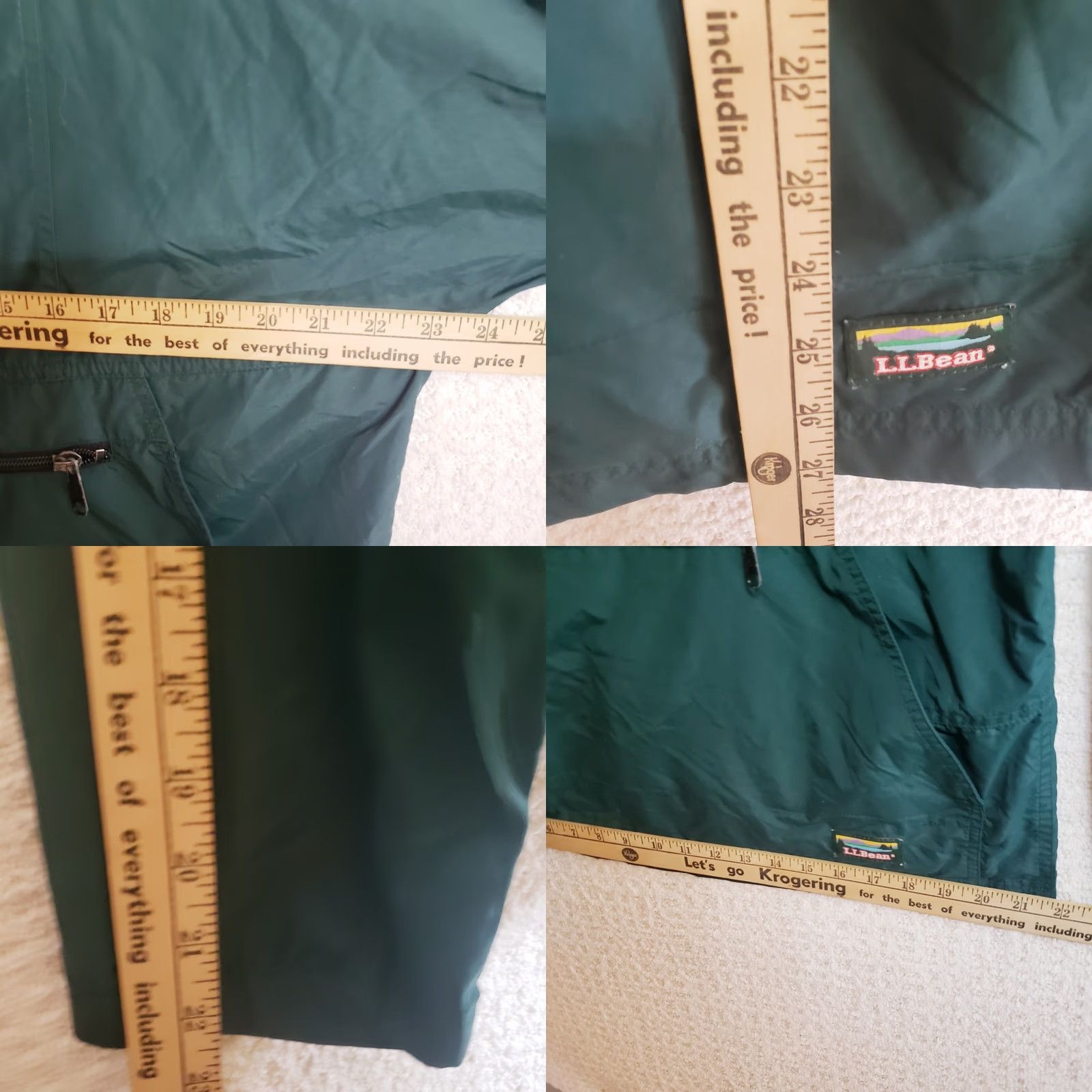 Vintage L.L. Bean Anorak Windbreaker Jacket Women's L Green Lightweight Packable Rain Coat Size L / US 10 / IT 46 - 10 Thumbnail