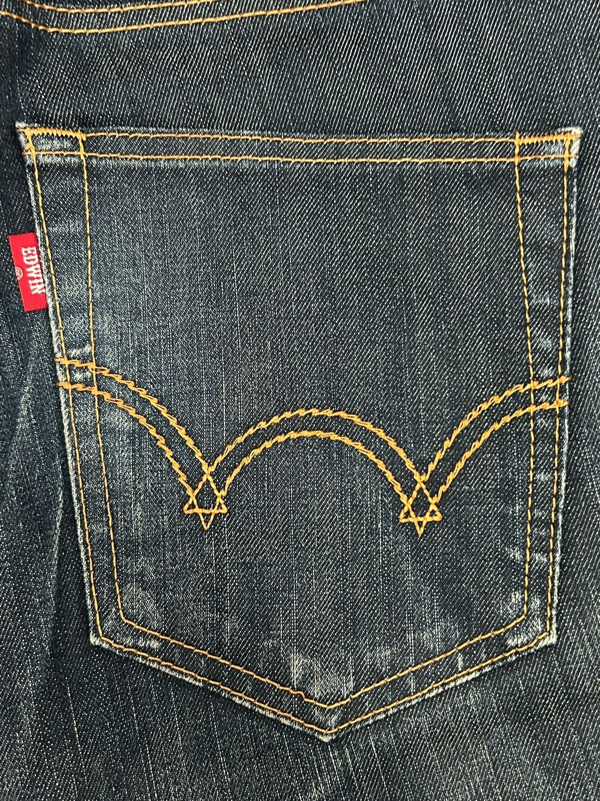 Edwin × Hysteric Glamour × Japanese Brand Edwin Japan 503 Regular Creased Line Whiskers Washed Size US 34 / EU 50 - 19 Thumbnail