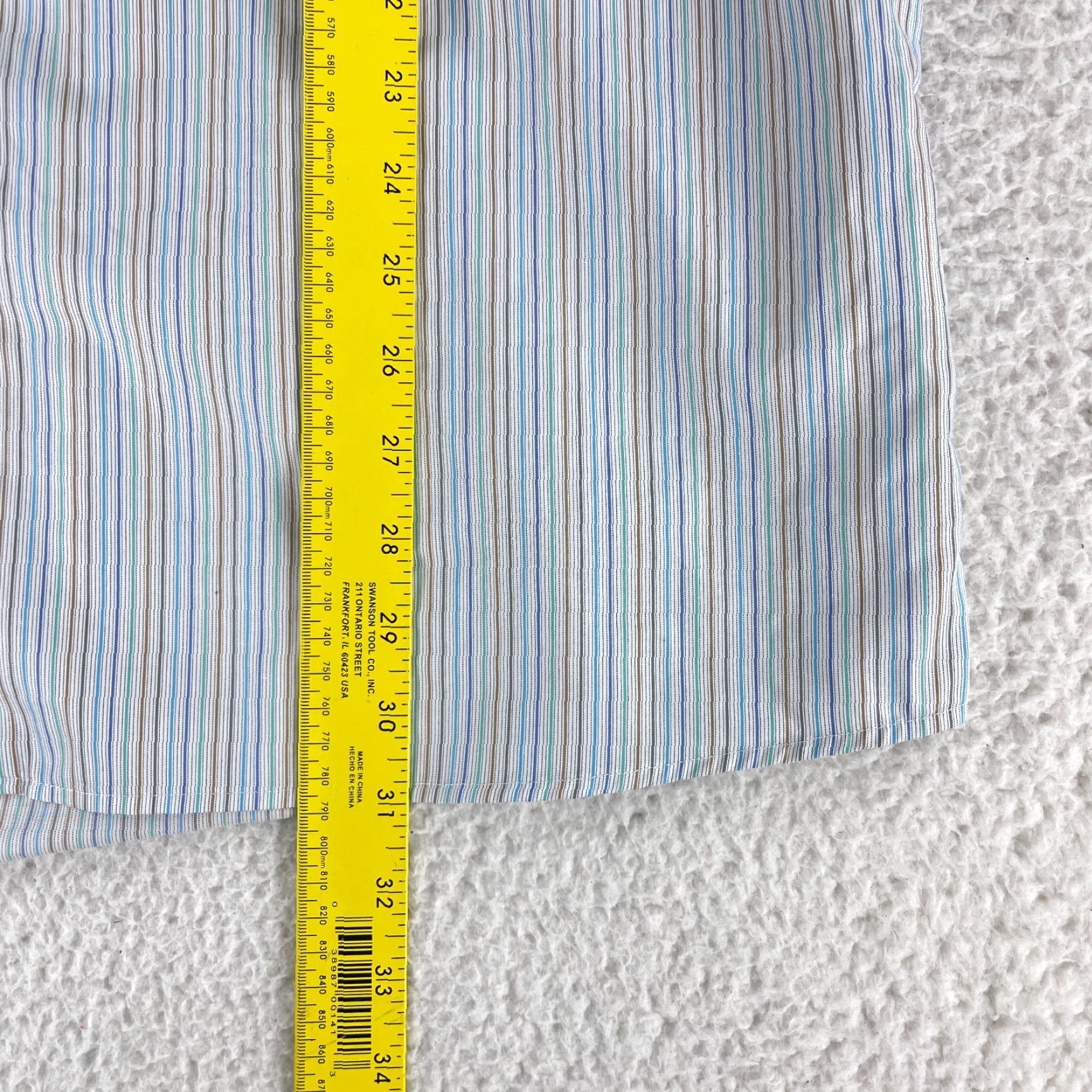 Eton Eton Blue Stripe Contemporary Button-Up Shirt Mens Long Sleeve Cotton XL Size US XL / EU 56 / 4 - 7 Thumbnail