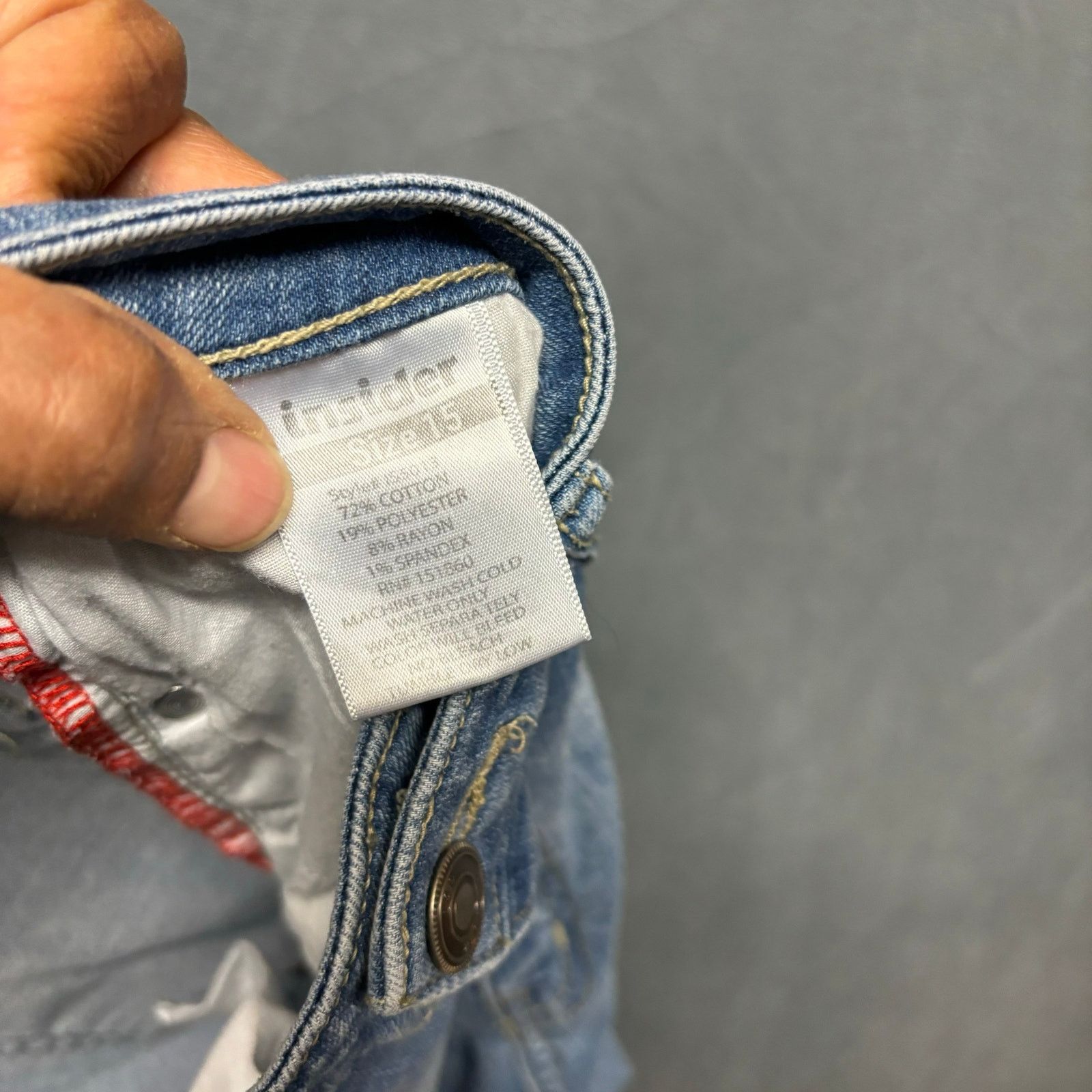 Other Insider Skinny Jeans Womens Juniors 15 Distressed Y2K Norm Size 30" / US 8 / IT 44 - 7 Thumbnail