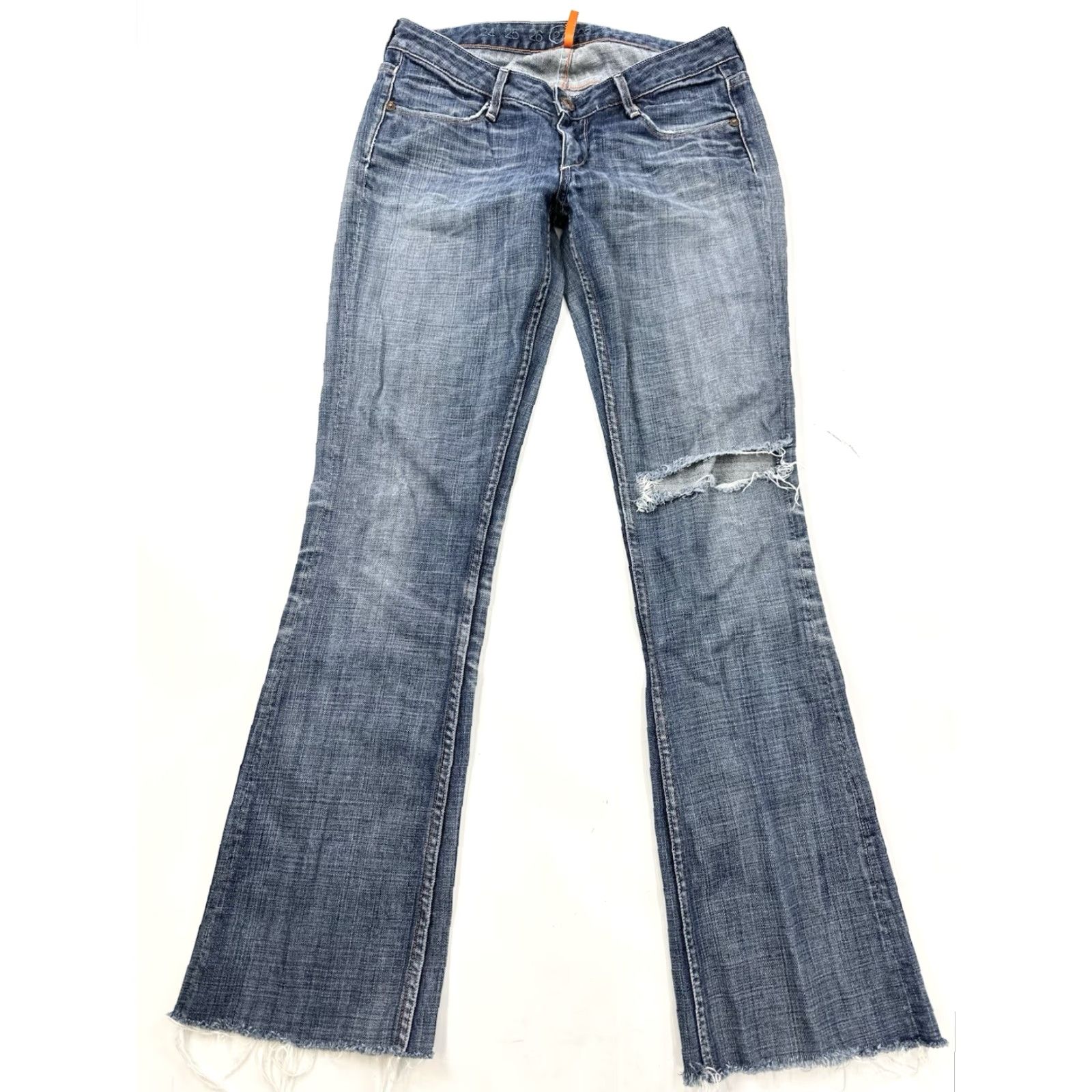 VINTAGE Earnest Sewn Jeans Women’s 27 Bootcut Denim USA Hefner 06 31 Inseam Blue