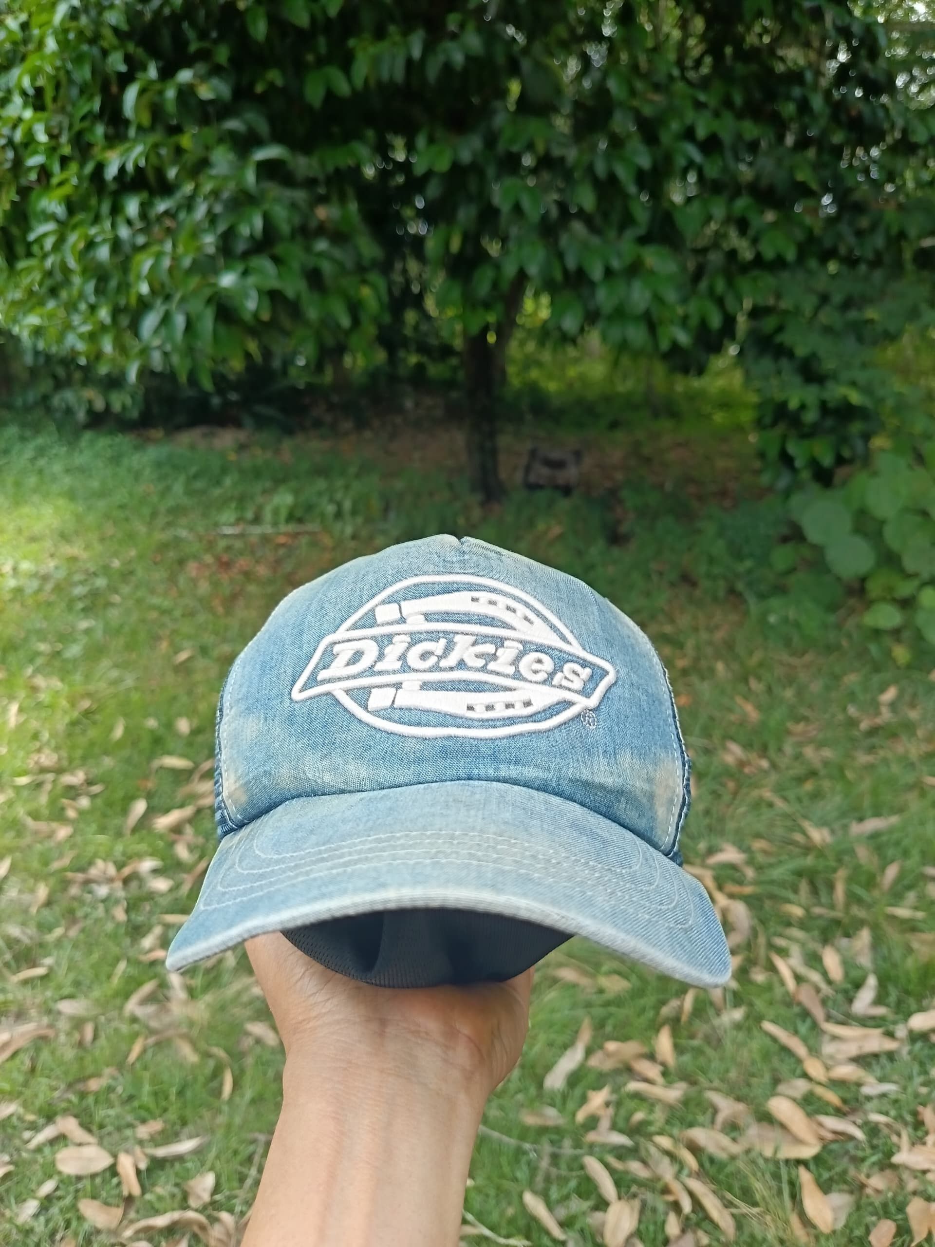 Dickies × Vintage 90s vintage dickies big logo trucker snapback made in Japan Size ONE SIZE - 1 Thumbnail