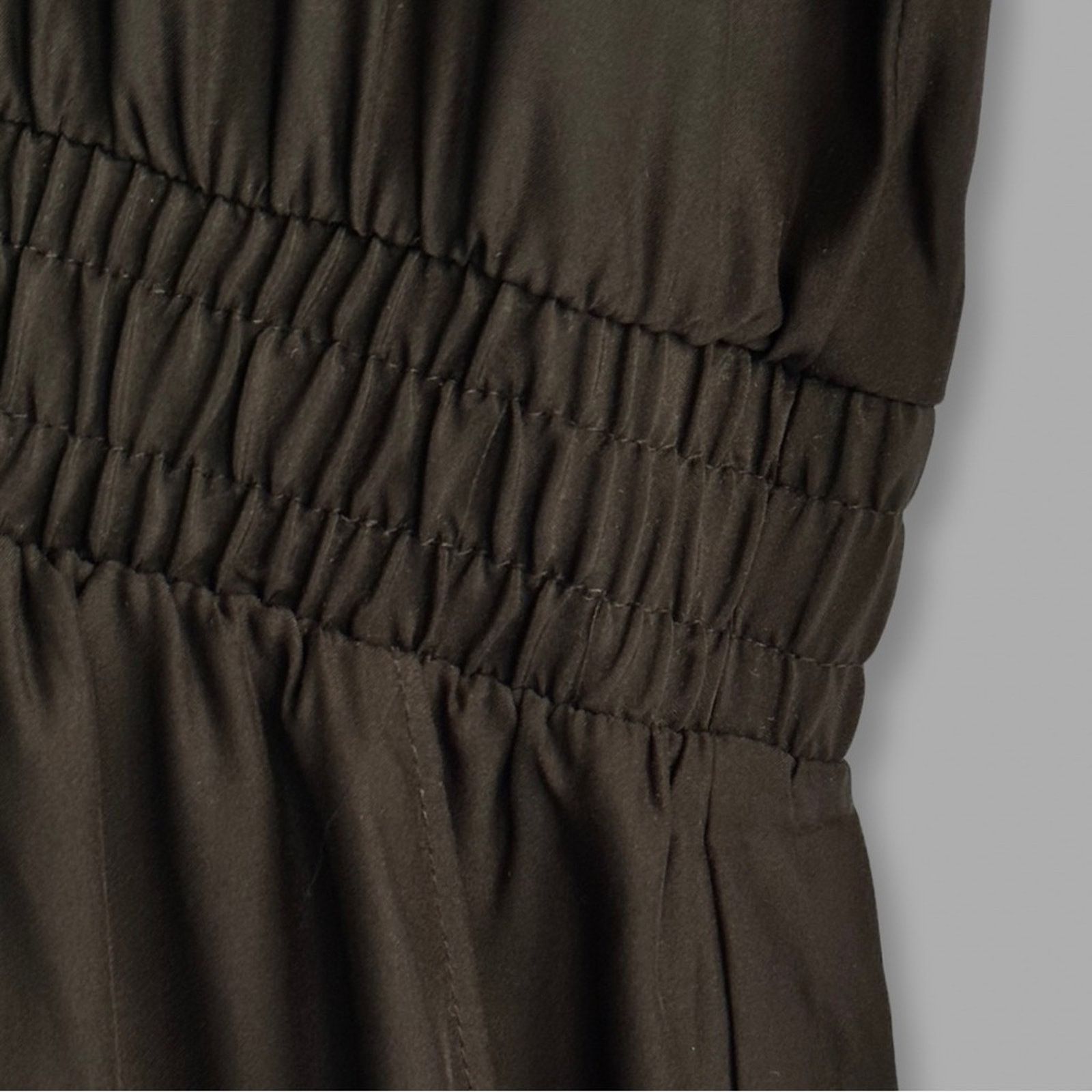 ATM Anthony Thomas Melillo New ATM Women's Black Charmeuse Silk Jumpsuit Size 30" / US 8 / IT 44 - 5 Thumbnail
