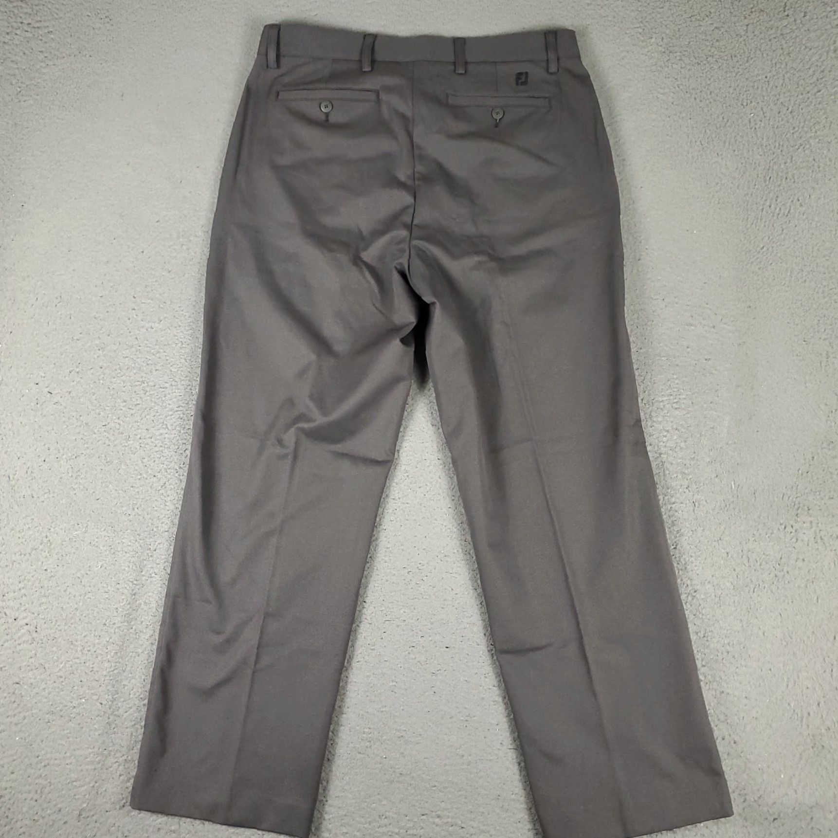 Footjoy FootJoy FJ Pants Mens 34x30 Gray Stretch Golf Flat Front Chino Trousers Size US 34 / EU 50 - 7 Thumbnail