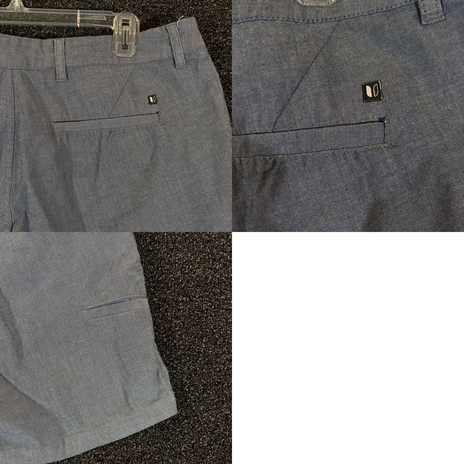 Vintage Linksoul Shorts Mens 34 Grayish Blue Casual Performance Flat Front 9.5" Inseam Size US 34 / EU 50 - 8 Thumbnail