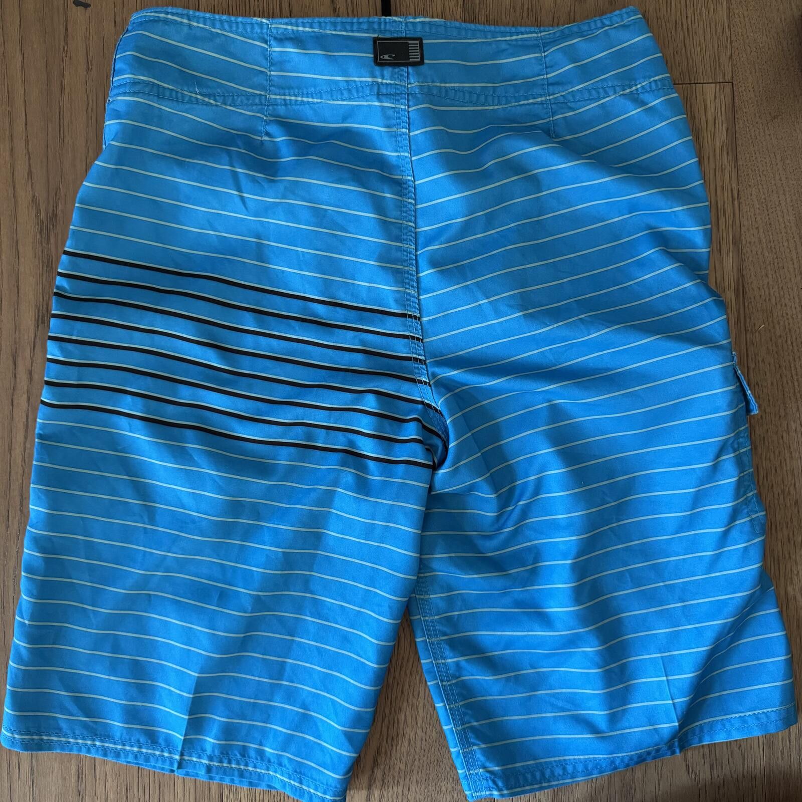 O'Neill O'Neill Blue Striped Board Shorts Size 28 Size US 30 / EU 46 - 4 Thumbnail