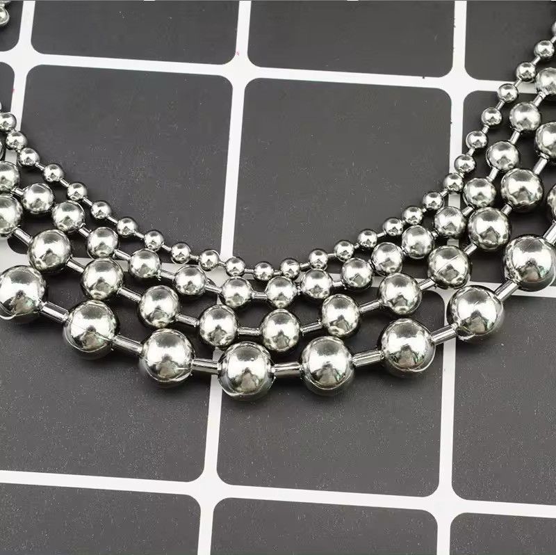 Other Beads Ball Stainless Steel Necklace Size ONE SIZE - 6 Thumbnail